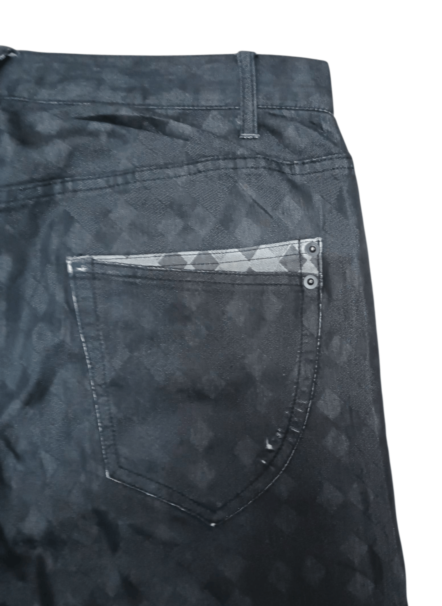 semanticdesign Semanticdesign Black Diamond Pattern Jeans Size US 34 / EU 50 - 8 Thumbnail