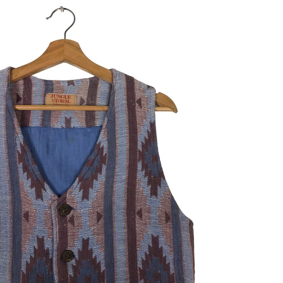 Japanese Brand 🔥90’s Vintage Vest Navajo Aztec Chimayo Jungle Storm Size US M / EU 48-50 / 2 - 6 Thumbnail