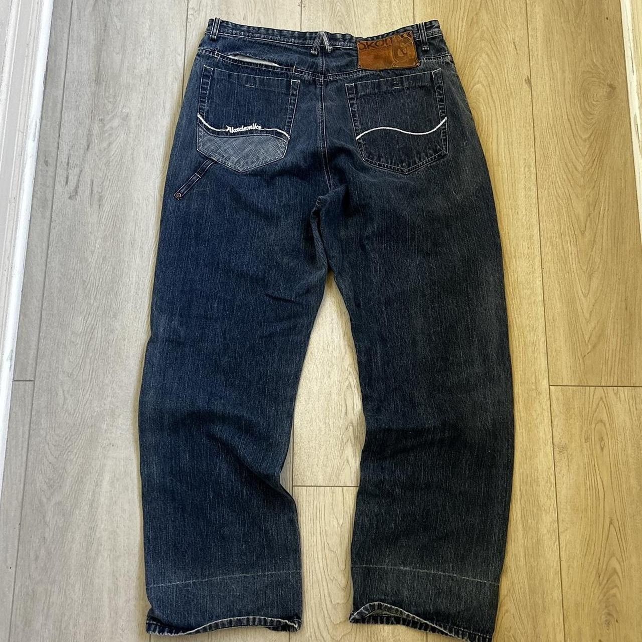 Akademiks Y2k baggy embroidered jeans Size US 36 / EU 52 - 5 Thumbnail