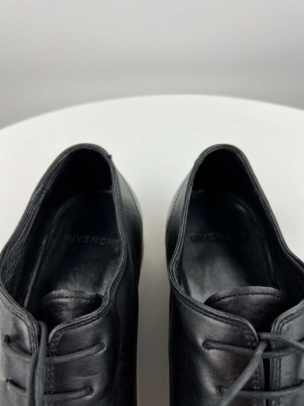 Givenchy GIVENCHY Oxfords Leather Shoes Lace Up Cork Soles Black Mens Size US 8 / EU 41 - 11 Thumbnail