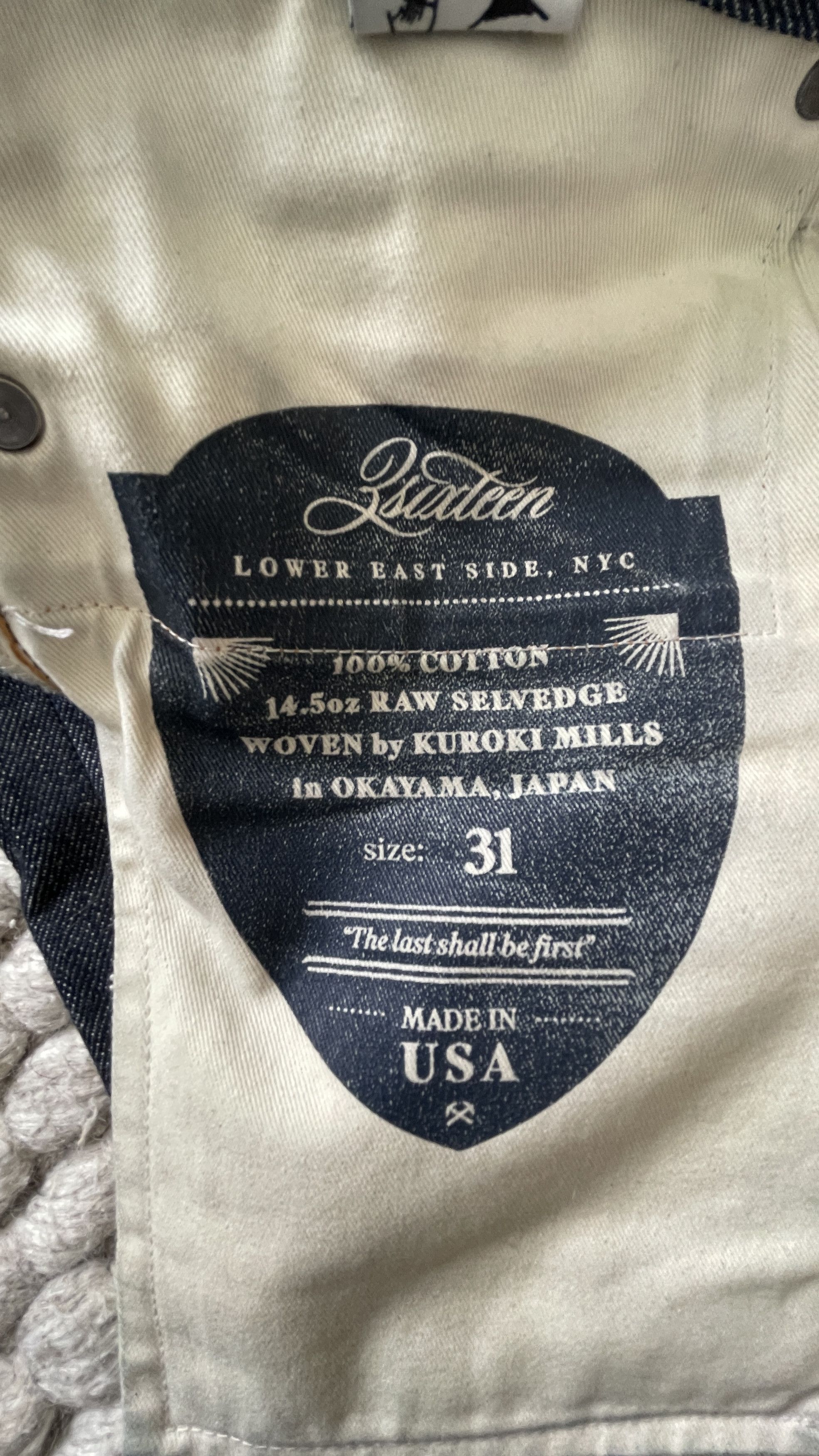 3sixteen 3sixteen ST-100x Indigo Selvedge Jean Size US 31 - 6 Thumbnail