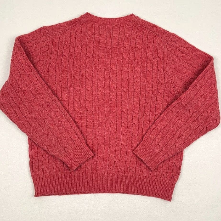 Vineyard Vines Vineyard Vines Wool Sweater Mens M Red Cable Knit Crewneck Pullover Prep Jumper Size US M / EU 48-50 / 2 - 7 Thumbnail