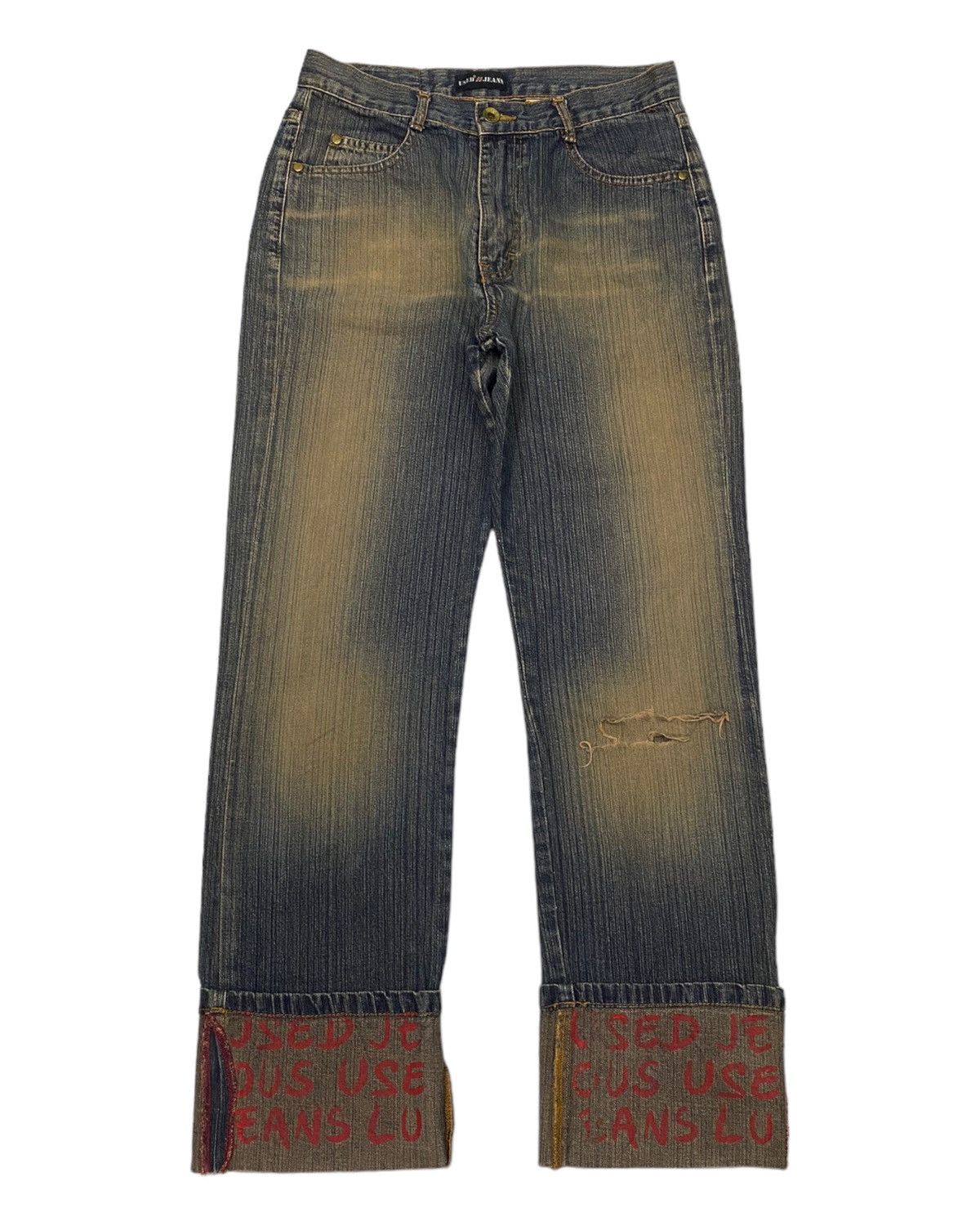 Hysteric Glamour × Marithe + Francois Girbaud RUSTY USED JEANS II MFG INSPIRE DISTRESSED DENIM JEANS Size US 28 / EU 44 - 1 Thumbnail