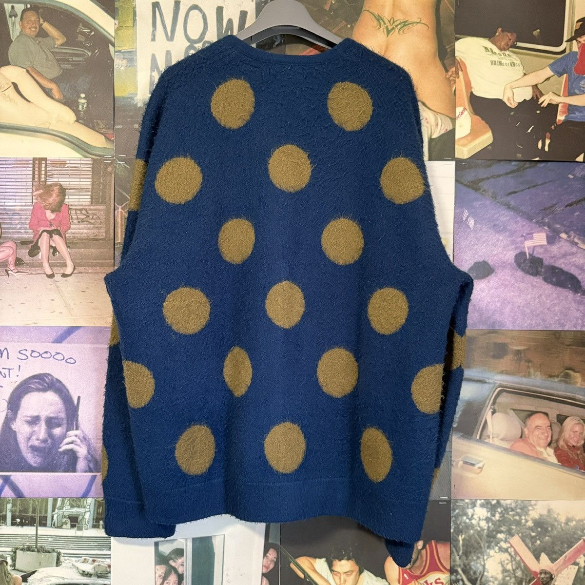 Supreme SUPREME BRUSHED POLKA DOT CARDIGAN Size US L / EU 52-54 / 3 - 2 Thumbnail