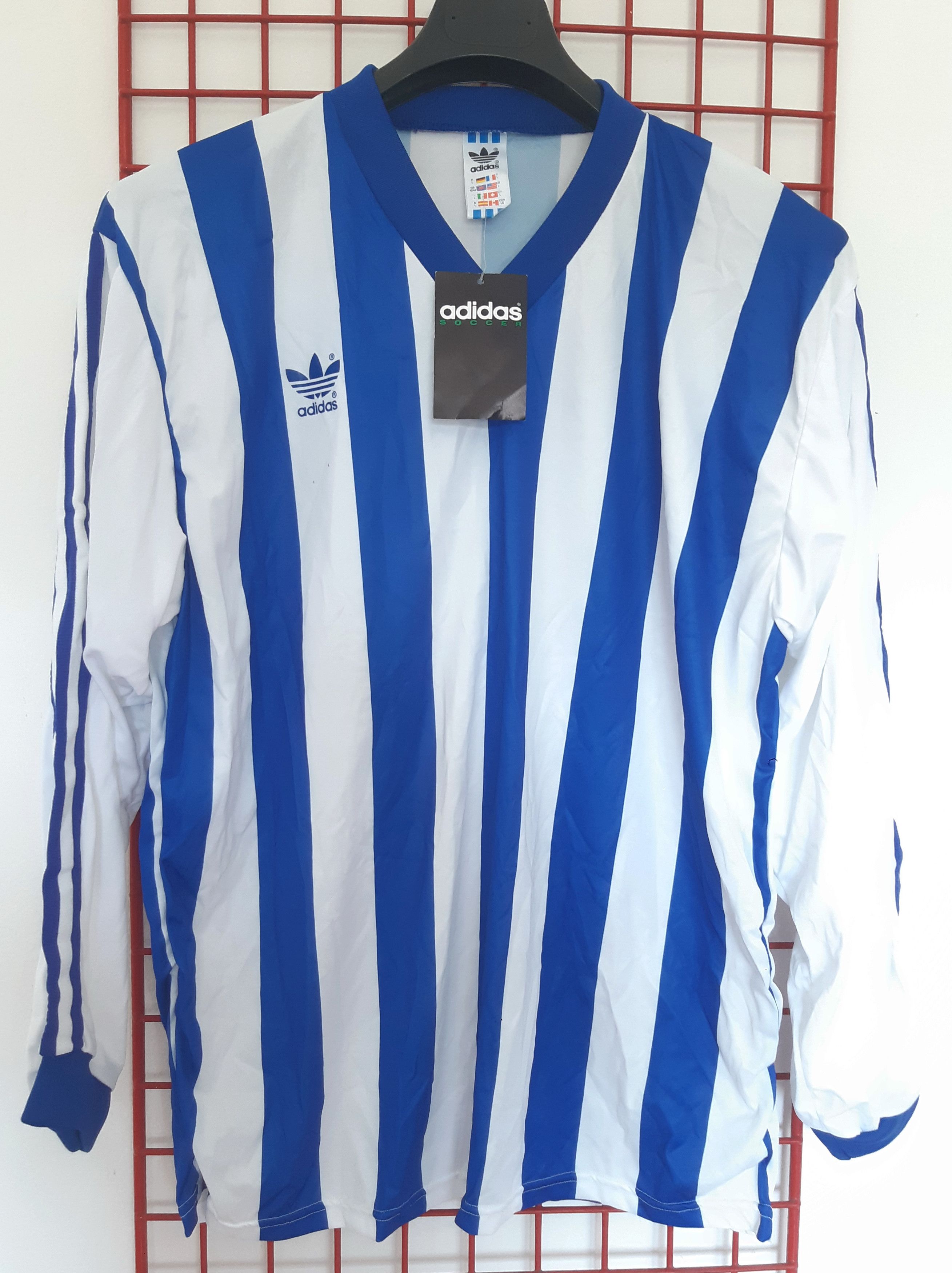 Adidas Vintage 80s ADIDAS Soccer Jersey made in England size L NWT Size US L / EU 52-54 / 3 - 1 Thumbnail