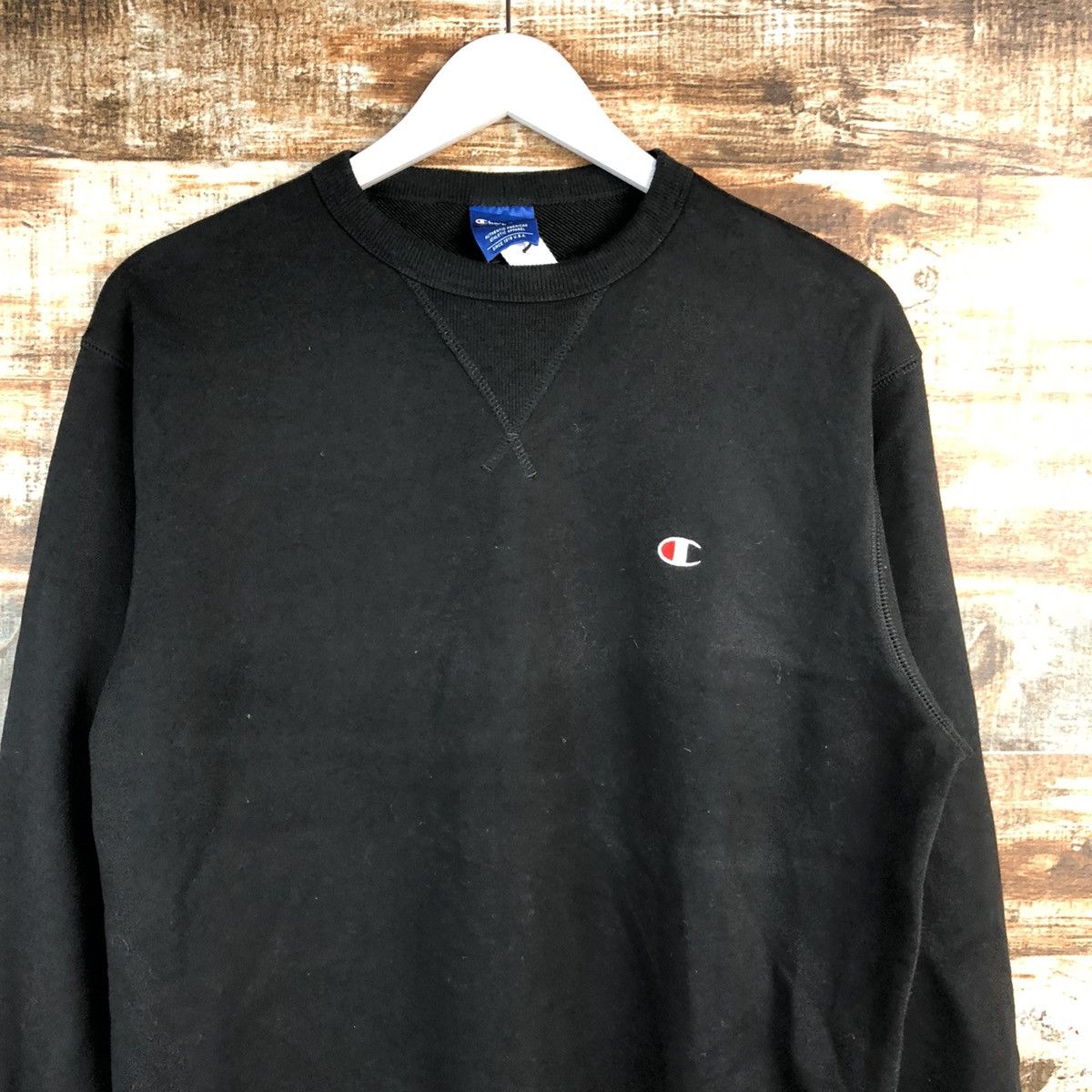Champion × Vintage Champion vintage Black Sweatshirt #A2516 Size US S / EU 44-46 / 1 - 5 Thumbnail