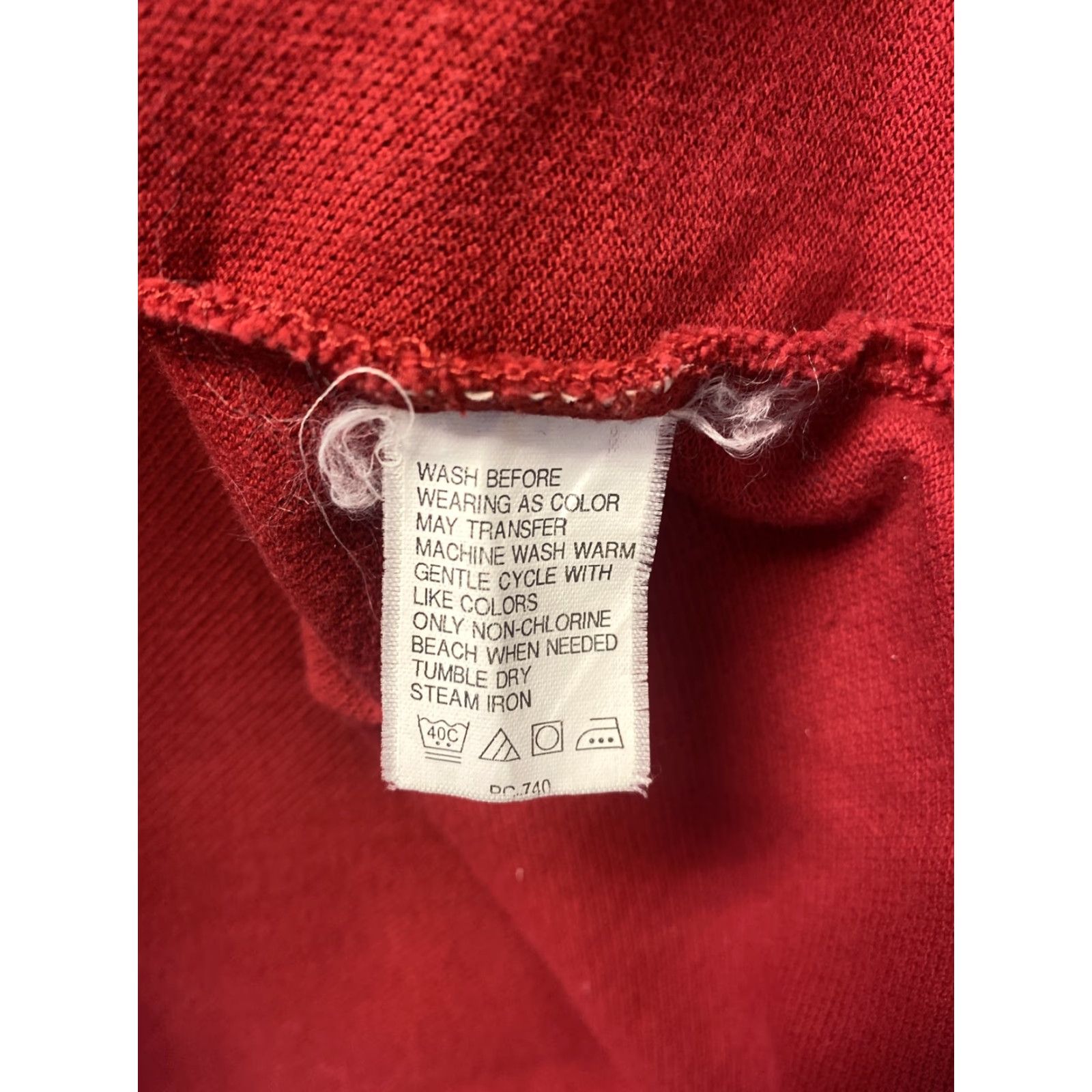 Izod IZOD Polo Shirt Red Casual plaid check Mens size Large / 111-47 Size US L / EU 52-54 / 3 - 7 Thumbnail