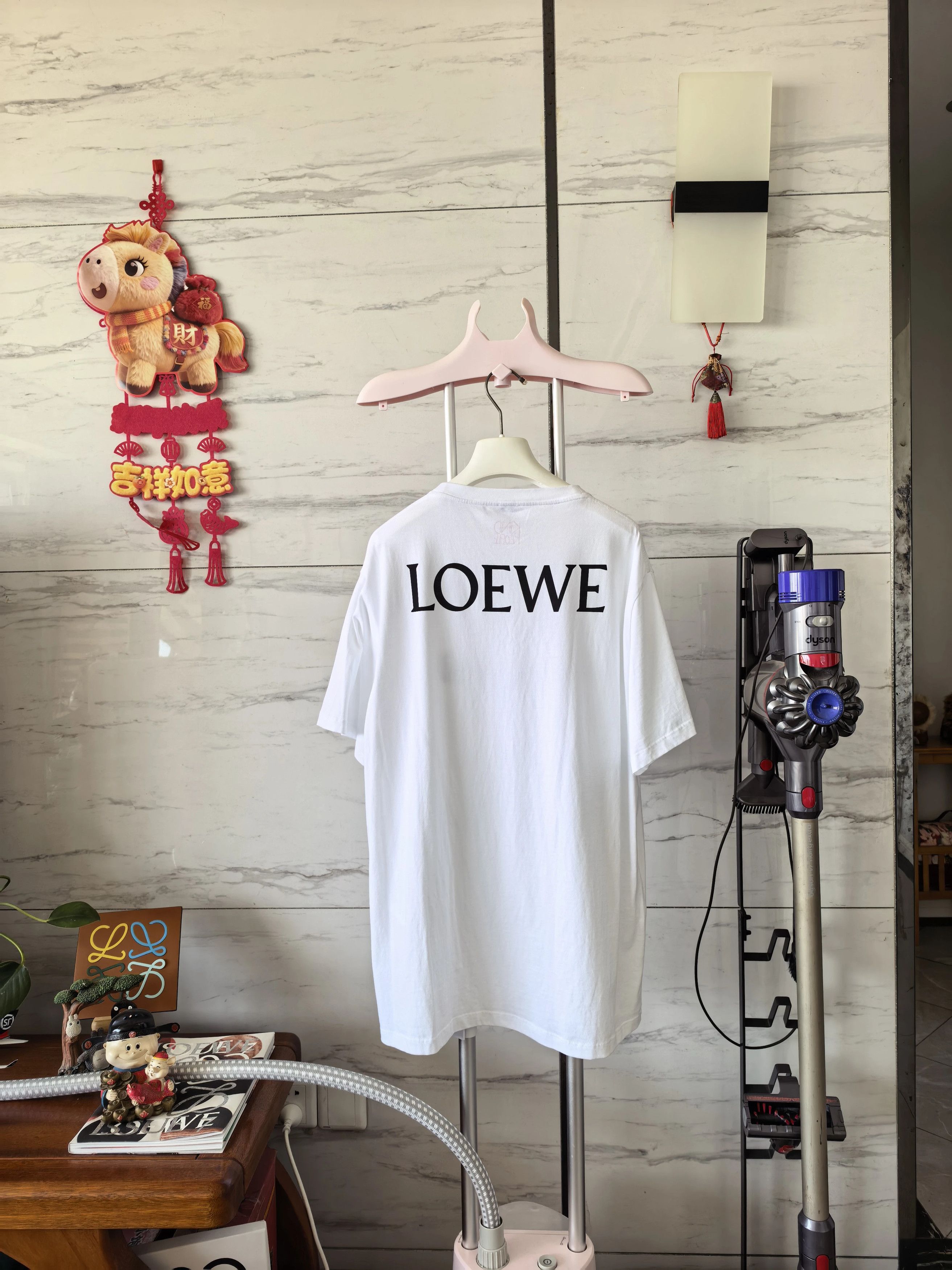 Loewe LOEWE SS24 XXL Back Big Logo T-shirt Size US XXL / EU 58 / 5 - 2 Thumbnail