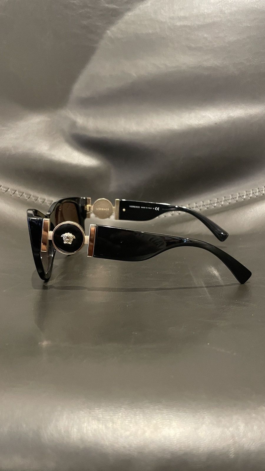 Versace Versace Women's Polarized Cat Eye Sunglasses, 55mm Black Size ONE SIZE - 3 Thumbnail