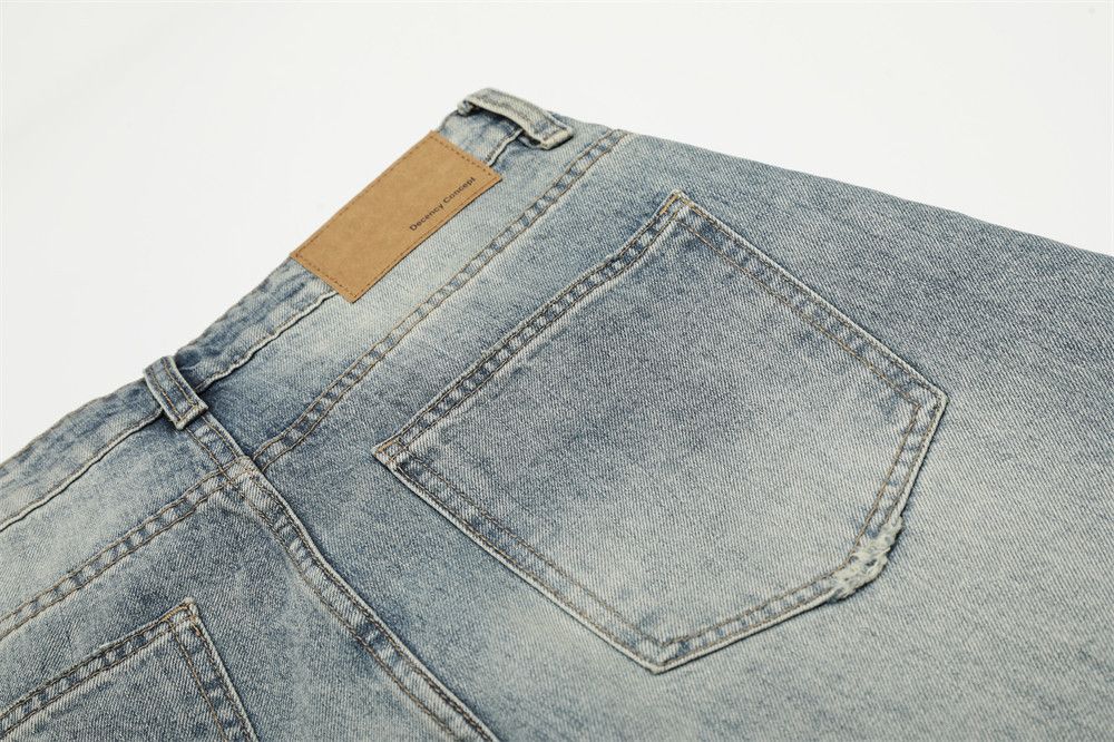 Vintage Men's Cleanfit retro washed distressed denim scimitar pants Size US 32 / EU 48 - 5 Thumbnail