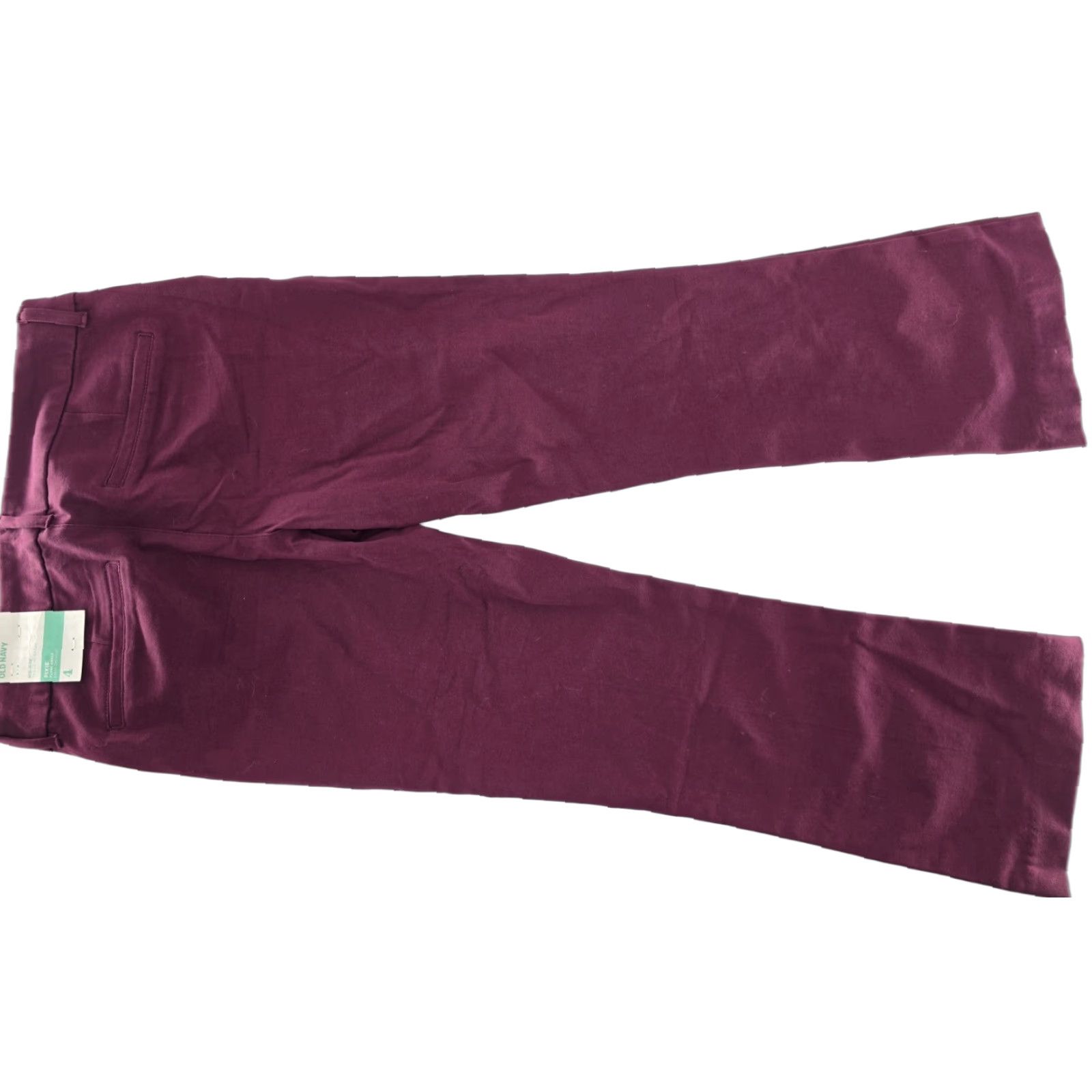 Old Navy Old Navy Women’s Mid-Rise Pixie Ankle Pants - Color Maroon - Size 4 Size 27" / US 4 / IT 40 - 1 Thumbnail