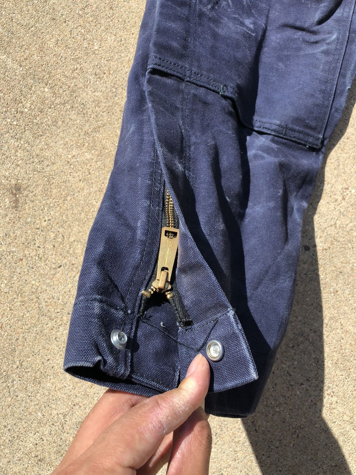 Carhartt × Vintage Carhartt Double Knee Bib Overalls fire fr - Size 36x30 Size US 36 / EU 52 - 3 Thumbnail