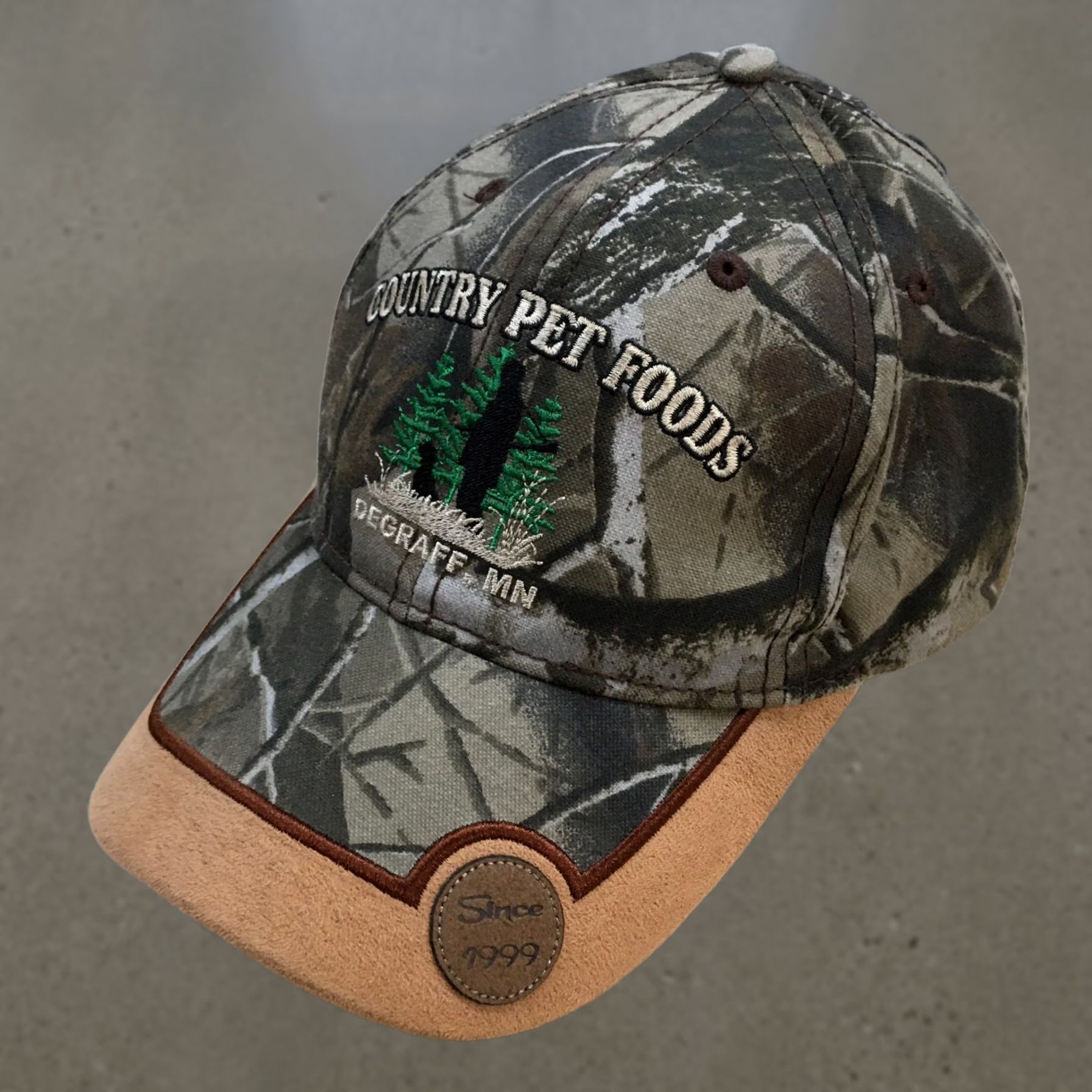 Vintage Country Pet Foods Baseball Cap Hat Mens One Size Brown Camouflage Adjustable Size ONE SIZE - 1 Thumbnail