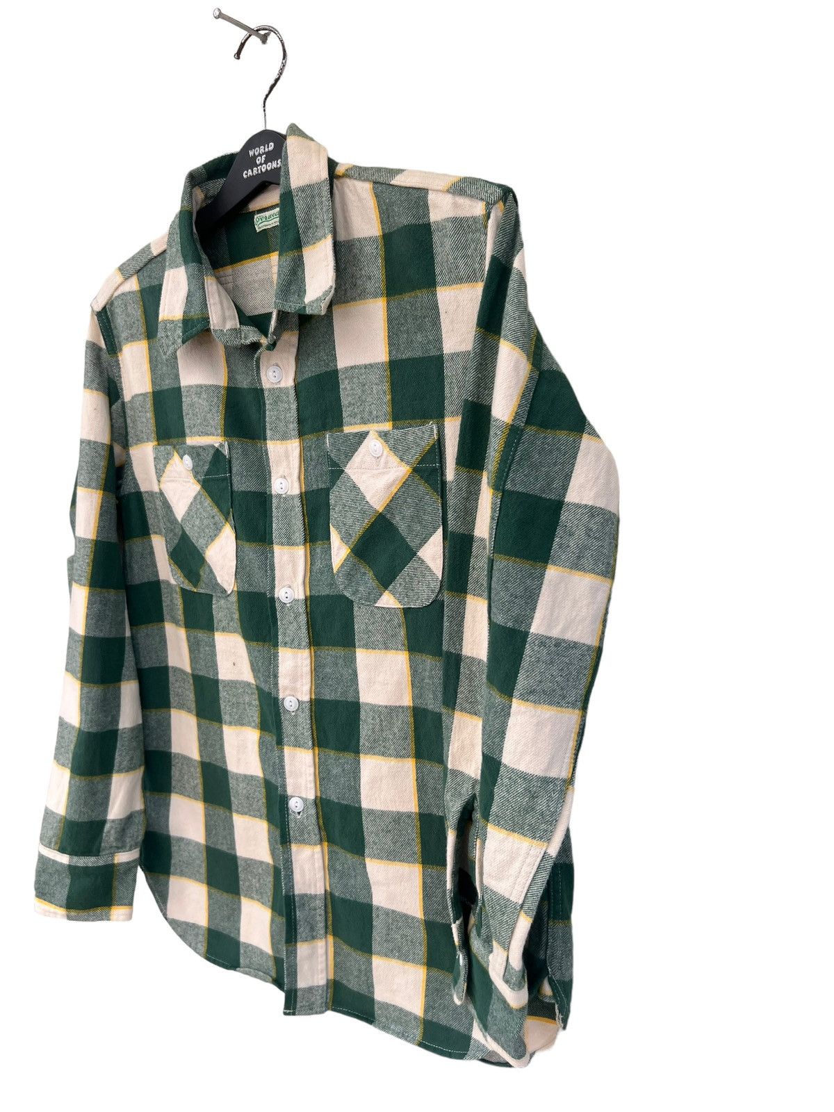 Japanese Brand Masterpiece Brand Japan Checked Gusset Flannel Work Shirt Size US M / EU 48-50 / 2 - 12 Thumbnail