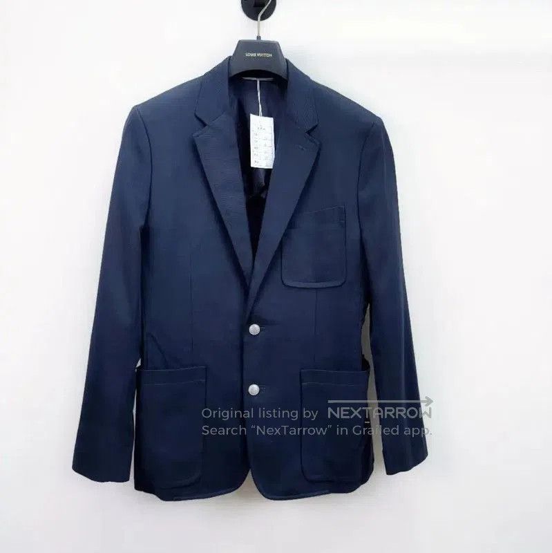 Dior Dior Navy Silk Long Sleeve Men's Jacket . Size US M / EU 48-50 / 2 - 1 Thumbnail