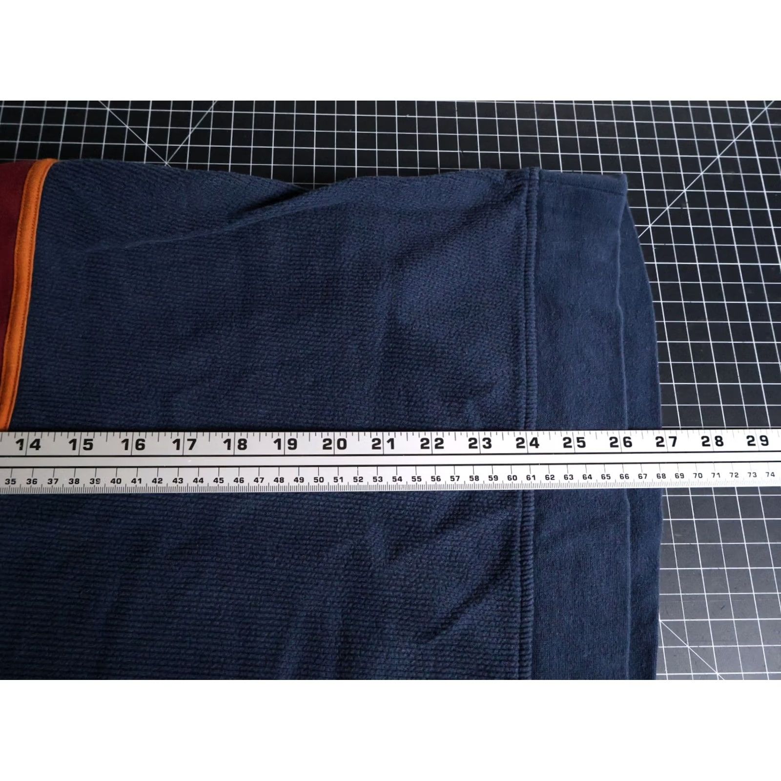 Haband VINTAGE Haband Polo Shirt Knit Striped 3XL Blue Orange Long Sleeve Cotton Blend Mens 90s Retro Size US XXL / EU 58 / 5 - 6 Thumbnail