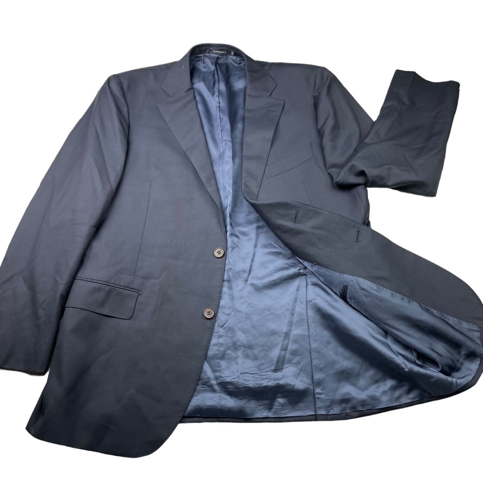 Suitsupply SuitSupply Men’s Vitale Wool Slim Fit 2-Button Lazio Blazer Size 46L - 3 Thumbnail