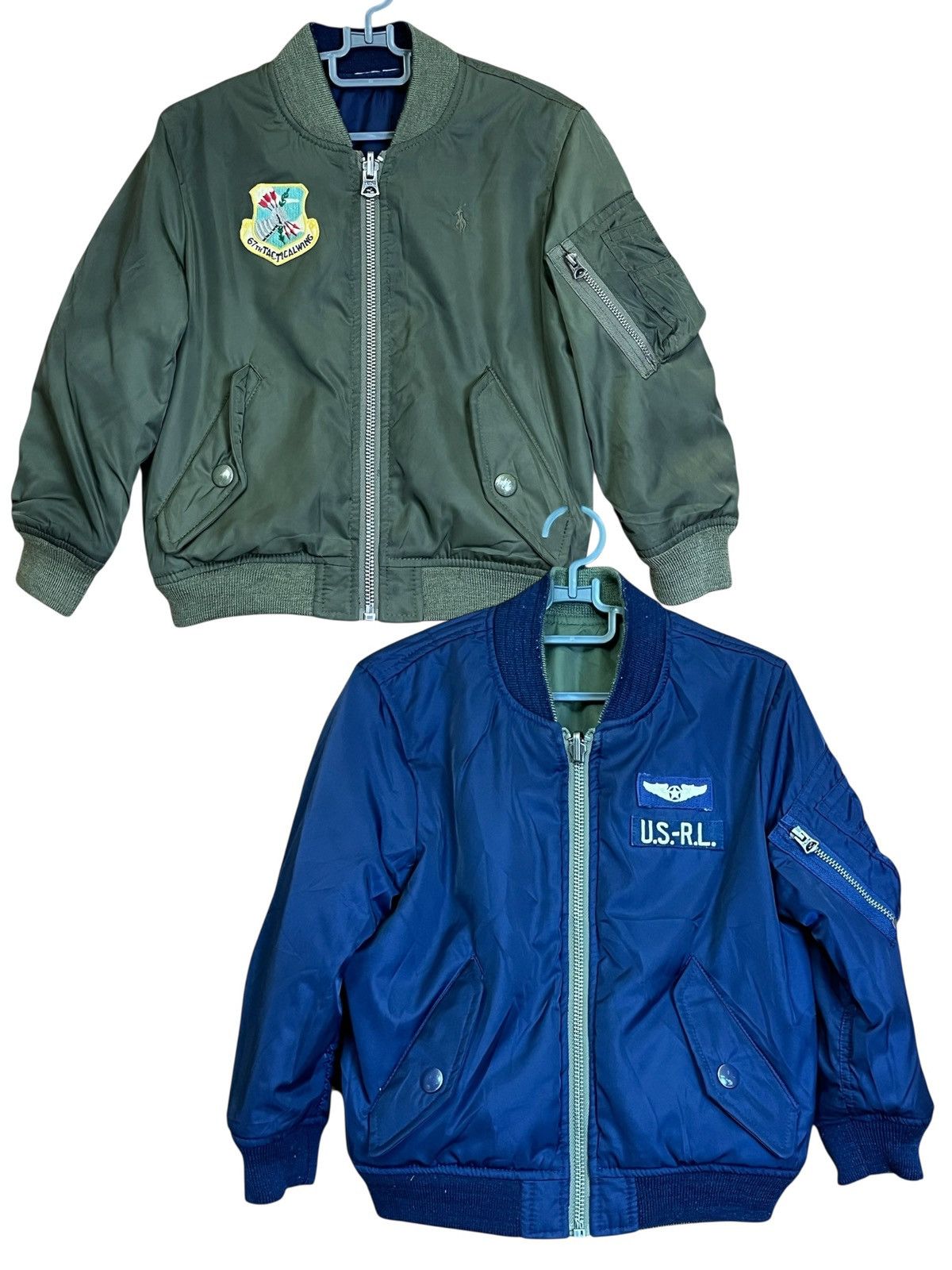 Polo Ralph Lauren POLO RALPH LAUREN kids us army reversible bomber jacket Size US XXS / EU 40 - 1 Thumbnail