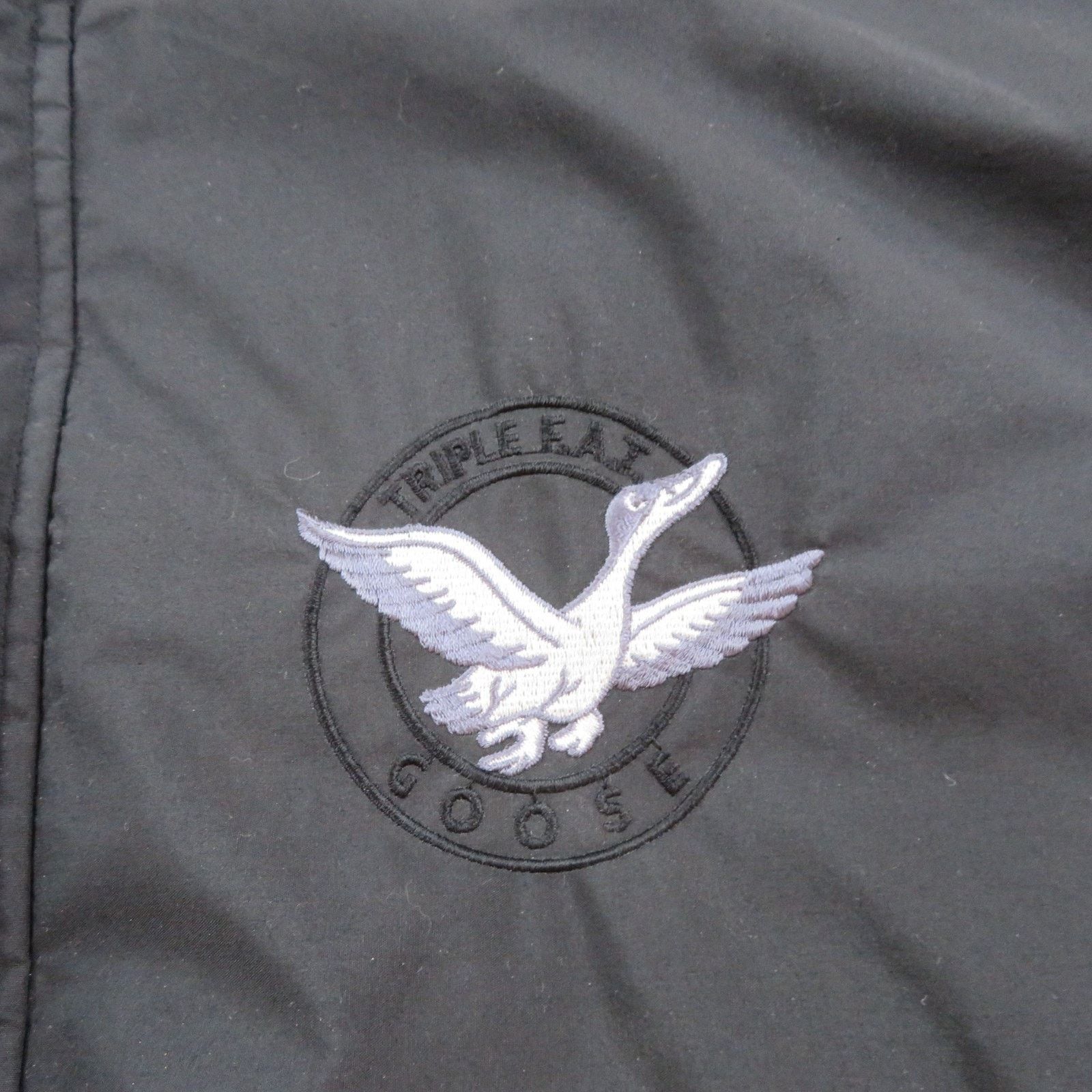 Vintage Triple Fat Goose Down Black Puffer Jacket Ski Sz L 1990s, Men's — image 6 of 6