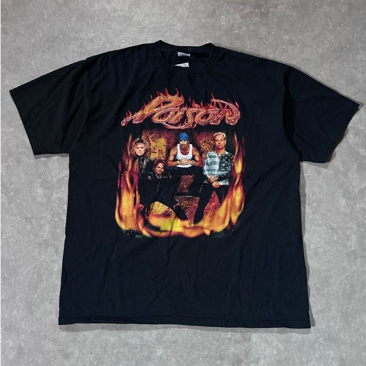 Anvil 2004 Vintage Poison Black Band T Shirt Size XXL Size US XXL / EU 58 / 5 - 1 Thumbnail