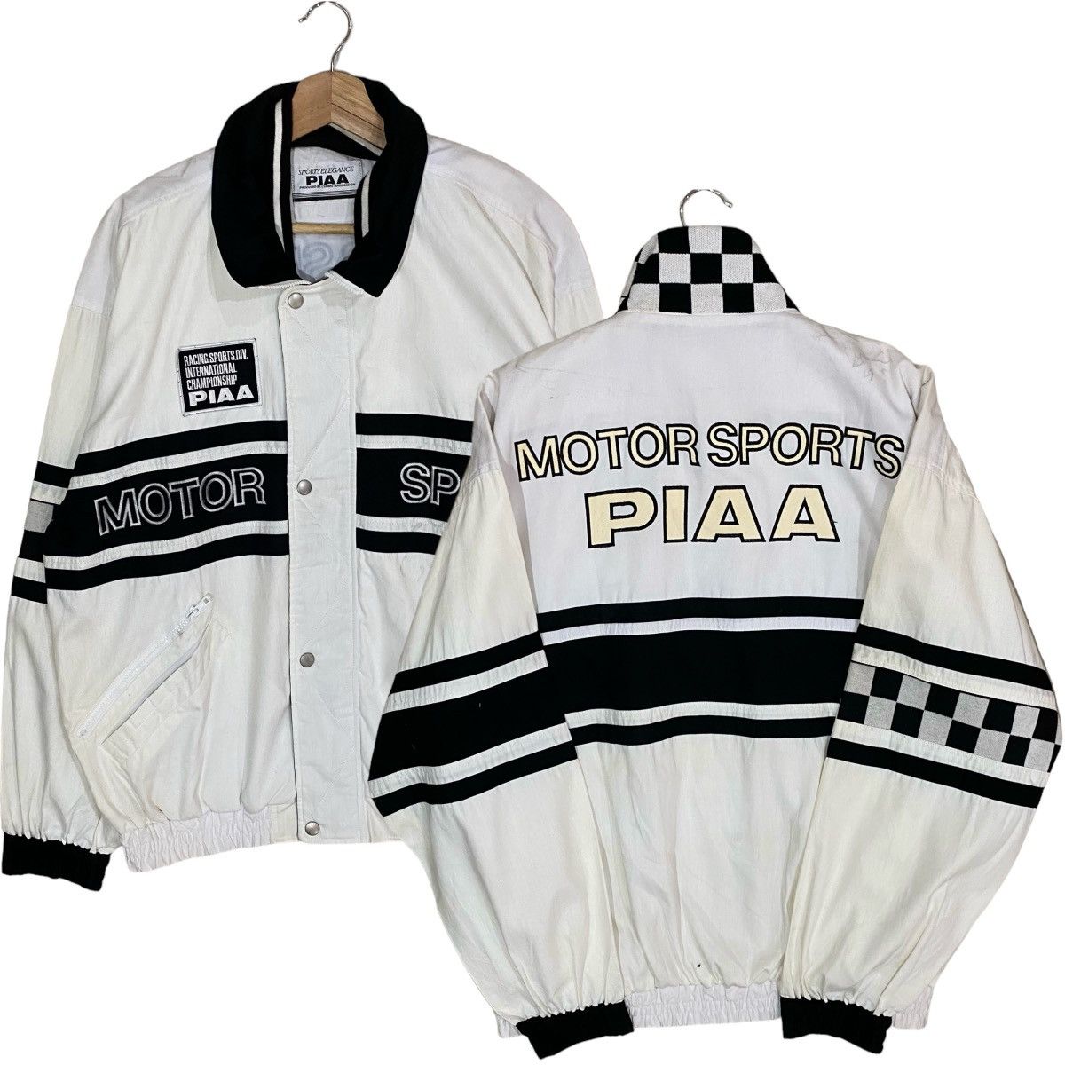 Sports Specialties ⚡️VINTAGES PIAA TERZO UOMO SPELL OUT RACING BOMBERS JACKET Size US L / EU 52-54 / 3 - 2 Thumbnail
