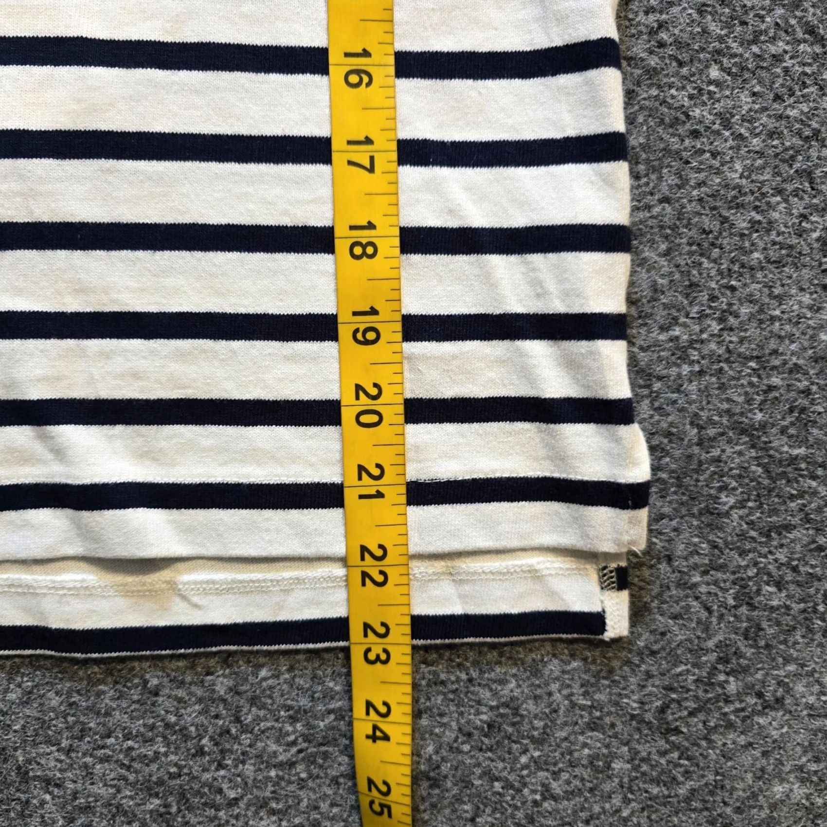 J.Crew J.CREW Top Womens XS White Striped High Neck Anchor Button Nautical Preppy Shirt Size XS / US 0-2 / IT 36-38 - 7 Thumbnail