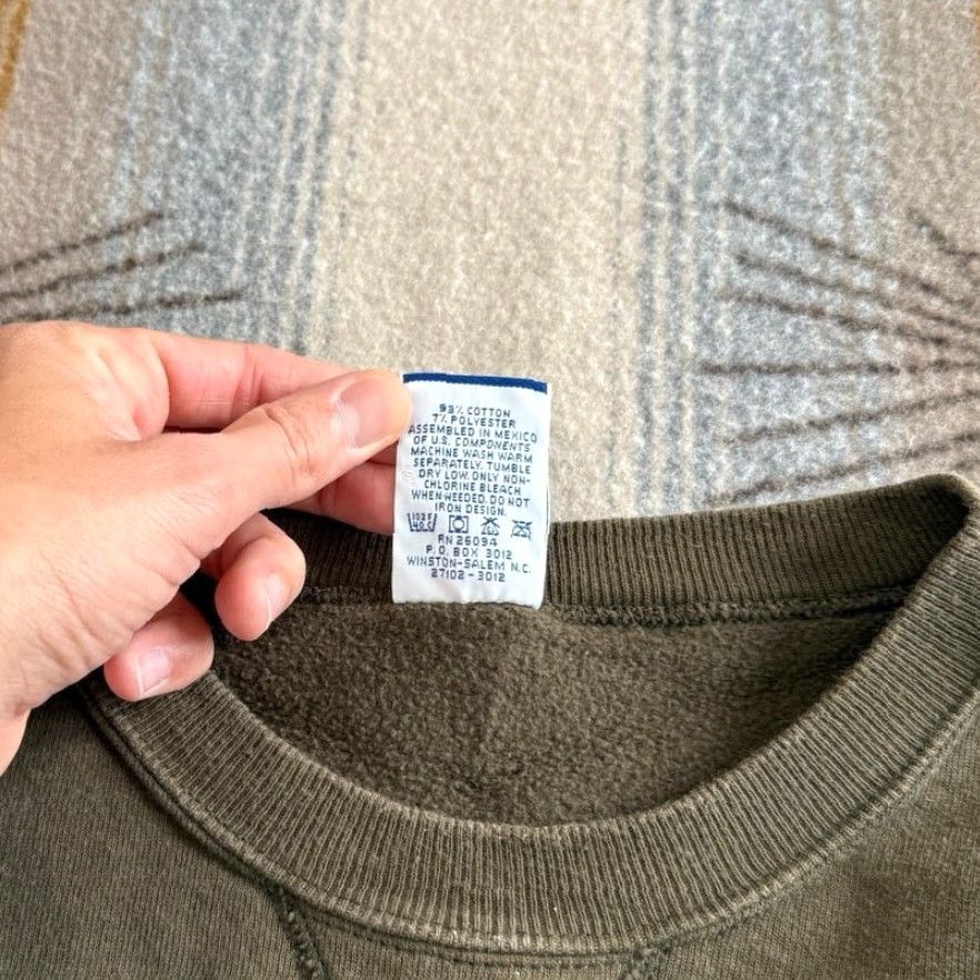 Champion VINTAGE Champion Embroidered Crewneck Sweatshirt Men XL Brown 90s Crew Neck Long Sleeve Pullover Solid Sweatshirt Regular Fit World Mexico Size US XL / EU 56 / 4 - 3 Thumbnail