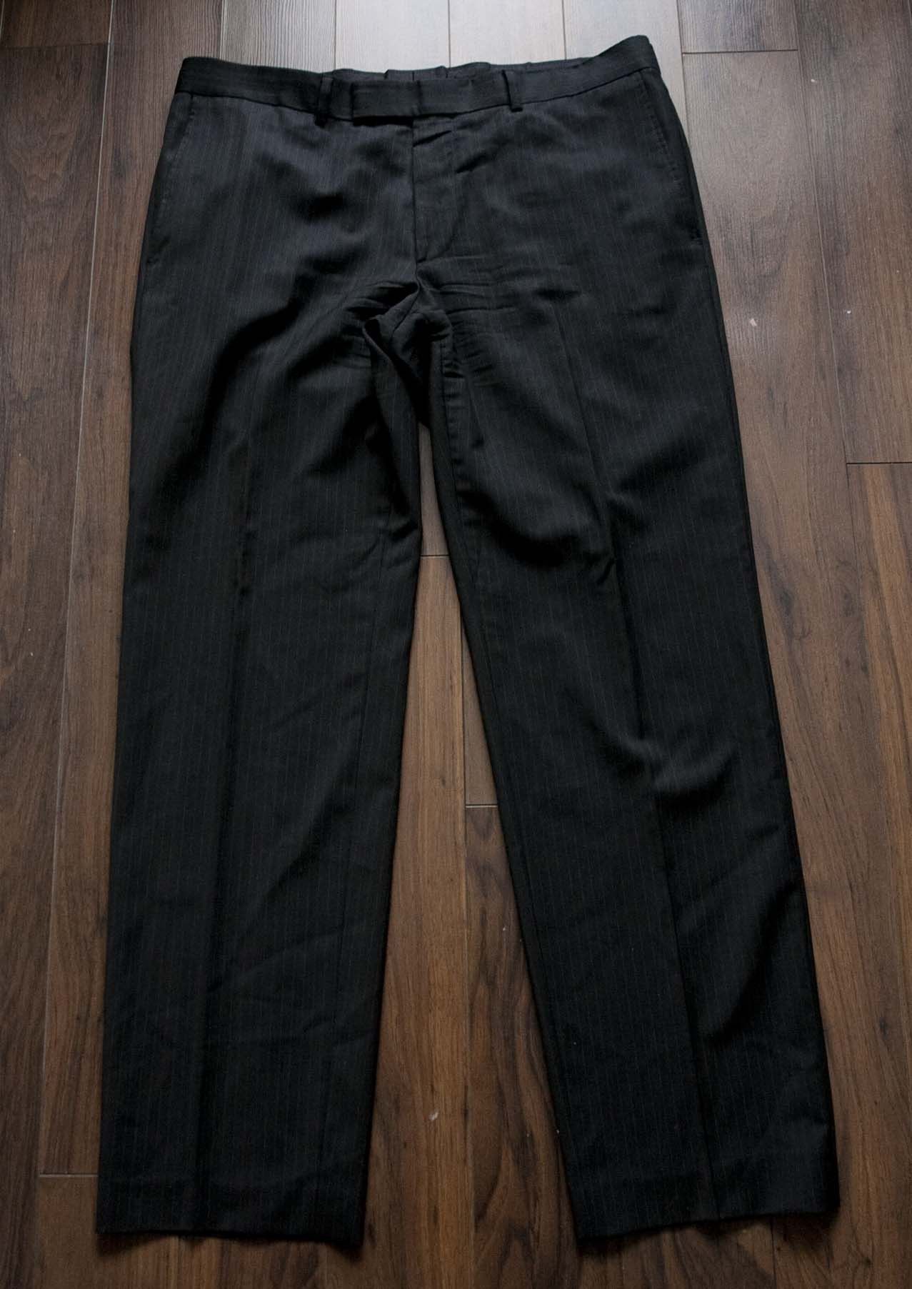 Hugo Boss Hugo Boss Pants Paolini Size 37x31 Dark Gray Stripe Size US 37 - 1 Thumbnail