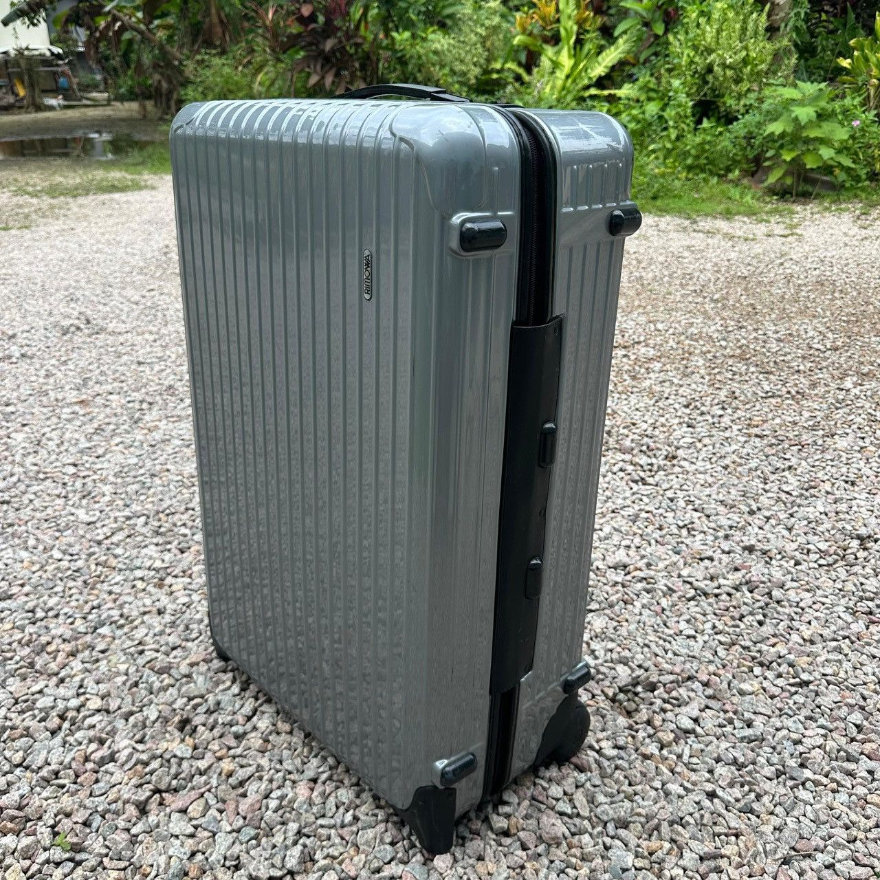 RIMOWA Topas Aluminum 2-Wheel Luggage Size L Authentic