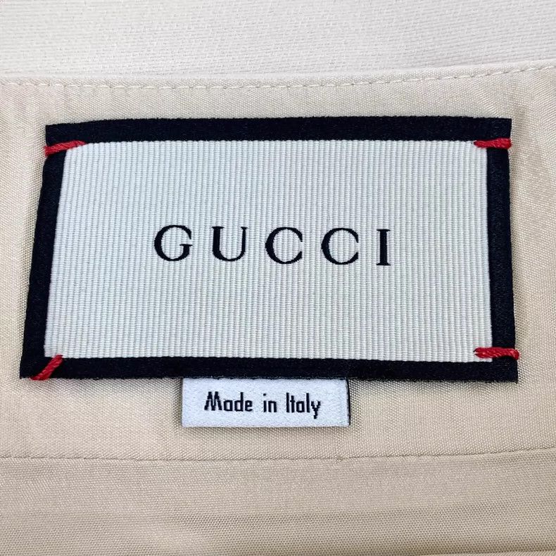 Gucci Gucci Beige double G gold buckle wool A-line skirt 2504-Nex Size 26" / US 2 / IT 38 - 6 Thumbnail