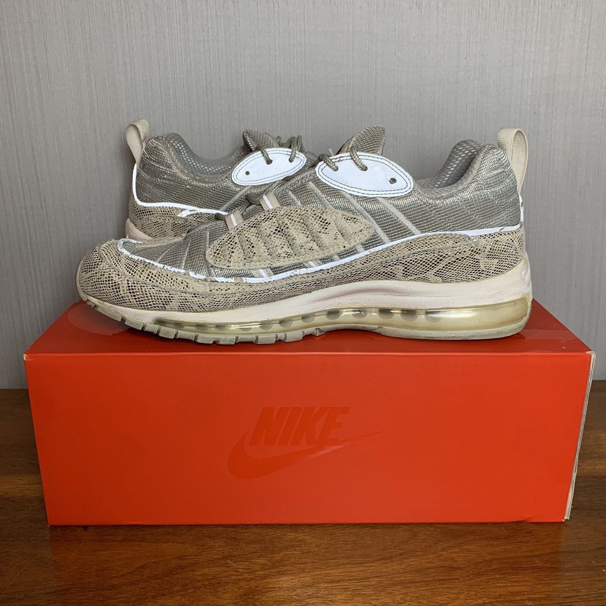 Nike × Supreme Supreme Nike Air Max 98 Snakeskin Size US 11.5 / EU 44-45 - 11 Thumbnail