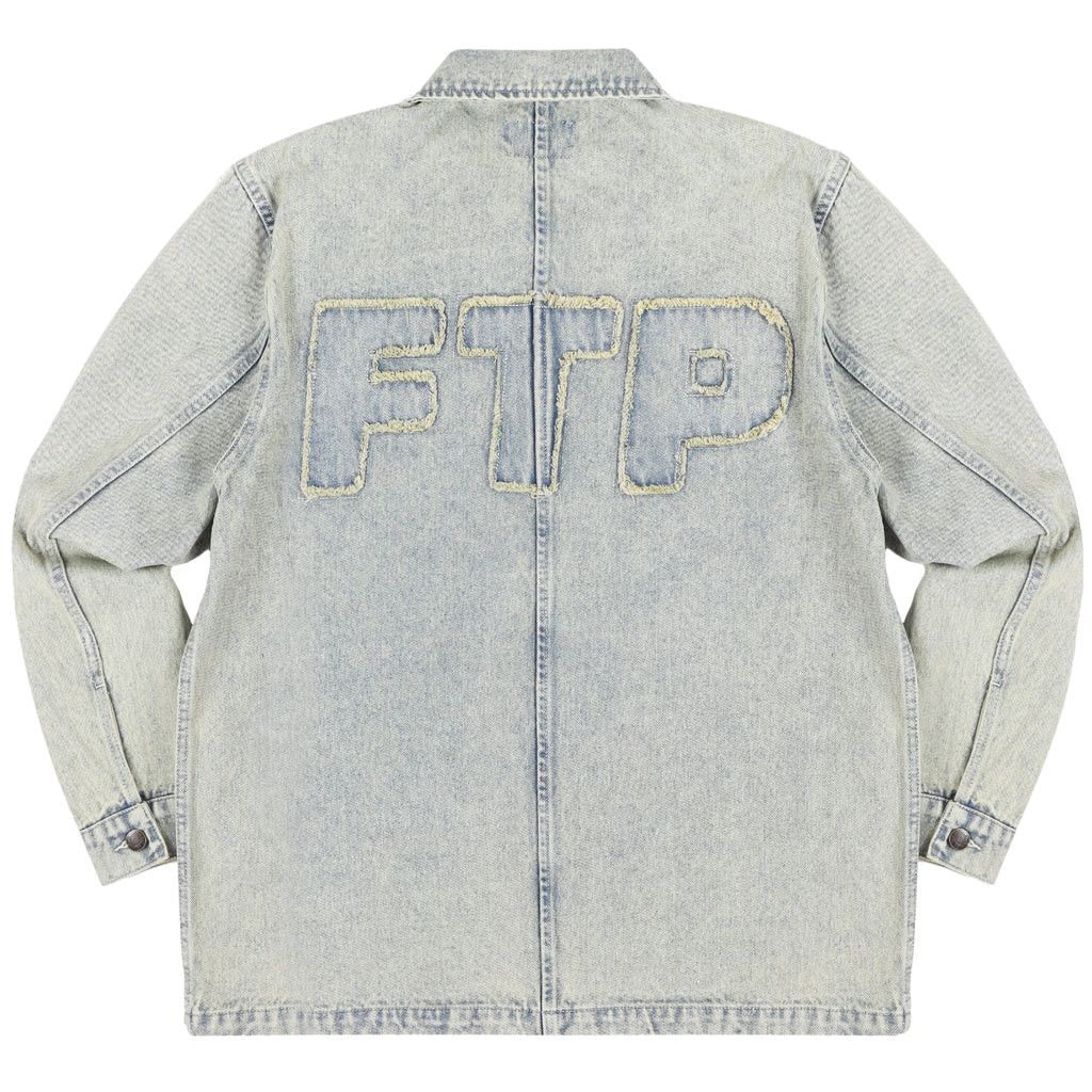 エ*ア様 FTP FRAYED DENIM LOGO CHORE JACKET FTP FRAYED DENIM LOGO CHORE JACKET