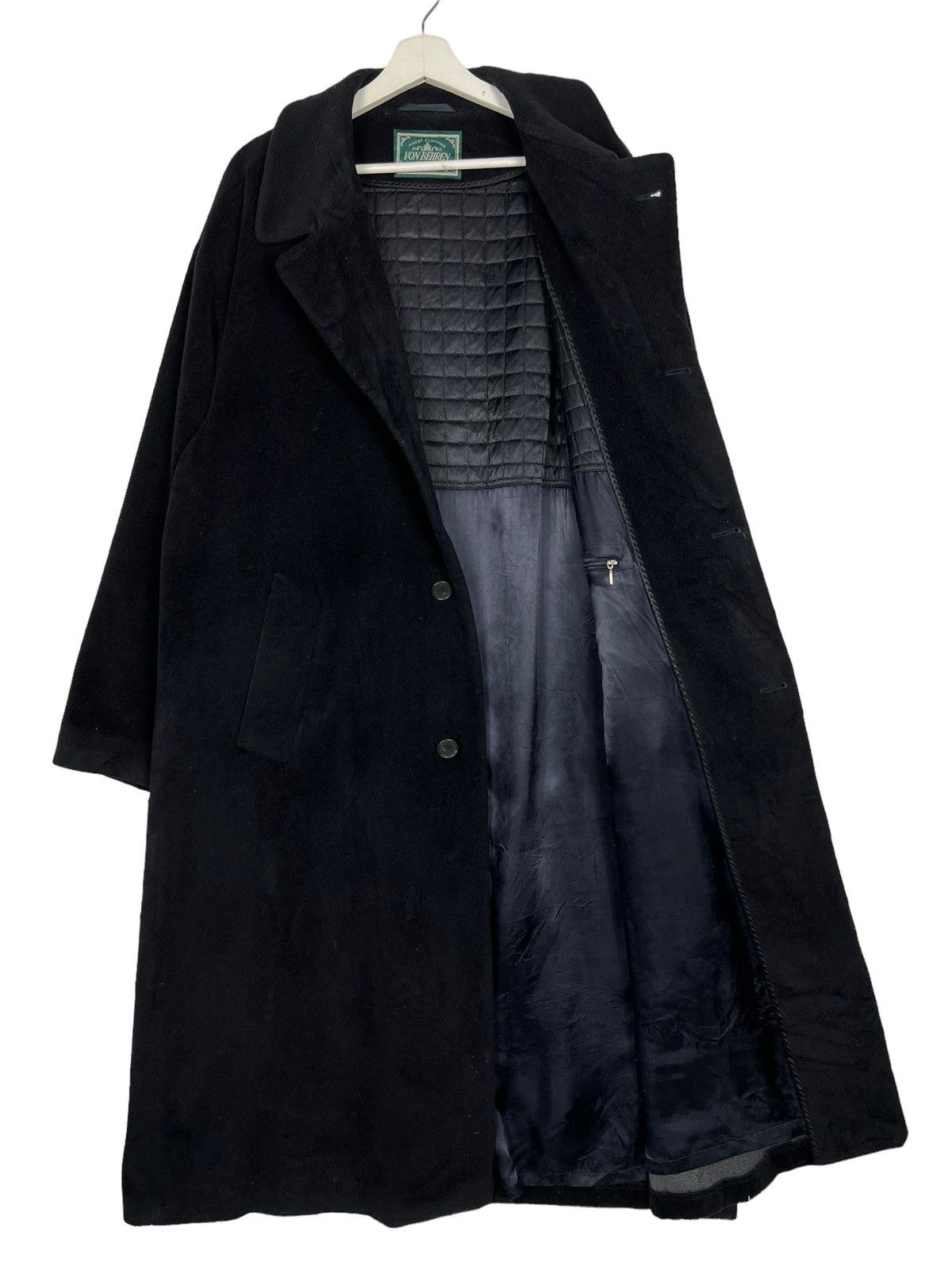 Autumn Cashmere 🔥 VON BEHREN SUPERFINE CASMERE & WOOL OVERCOAT MADE GERMANY Size US XL / EU 56 / 4 - 9 Thumbnail
