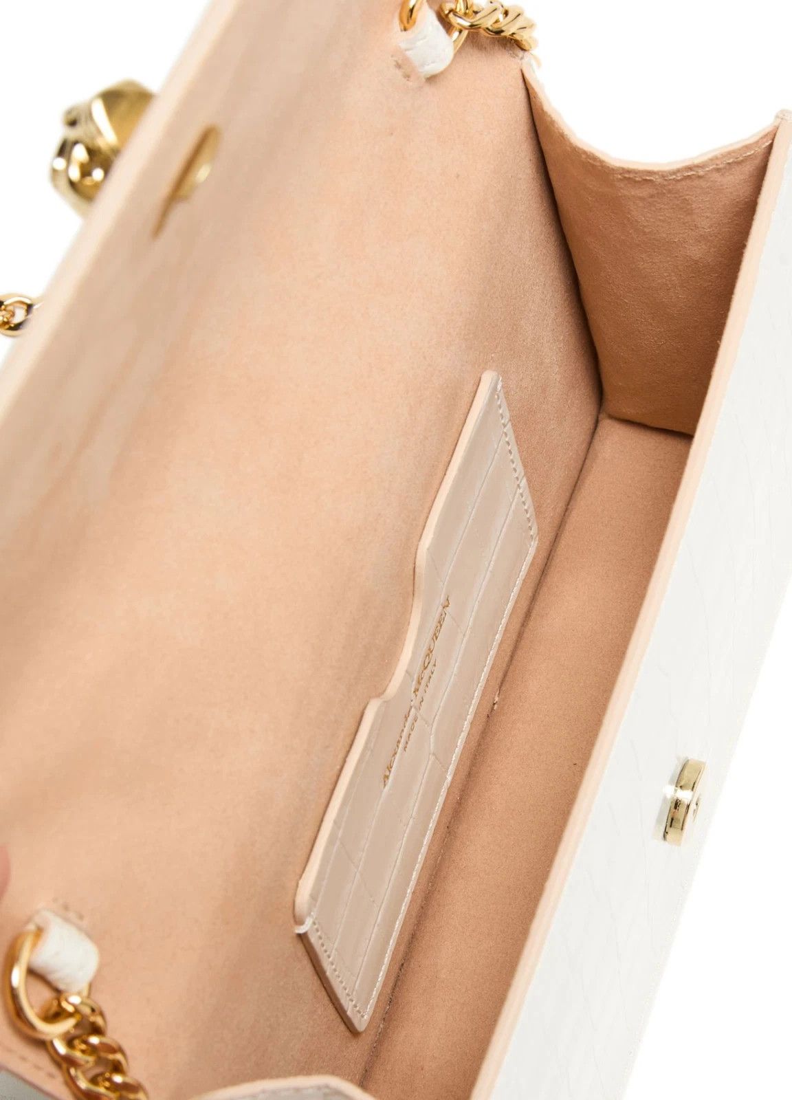 Alexander McQueen MCQUEEN Skull Ivory Leather Small Shoulder Bag Size ONE SIZE - 4 Thumbnail