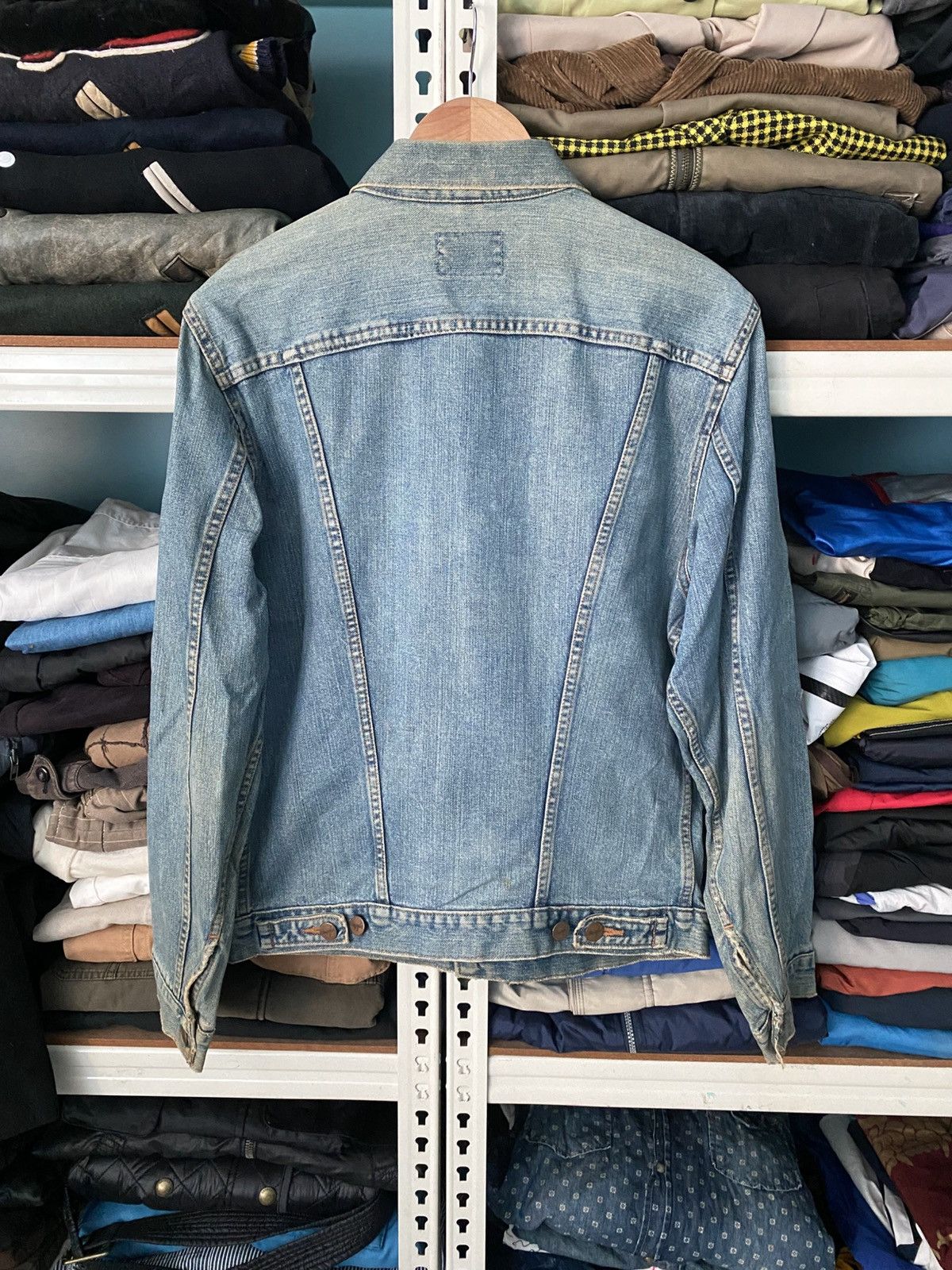Wrangler Vintage Wrangler 90s Trucker Denim 4 Pocket Jacket Size US L / EU 52-54 / 3 - 2 Thumbnail