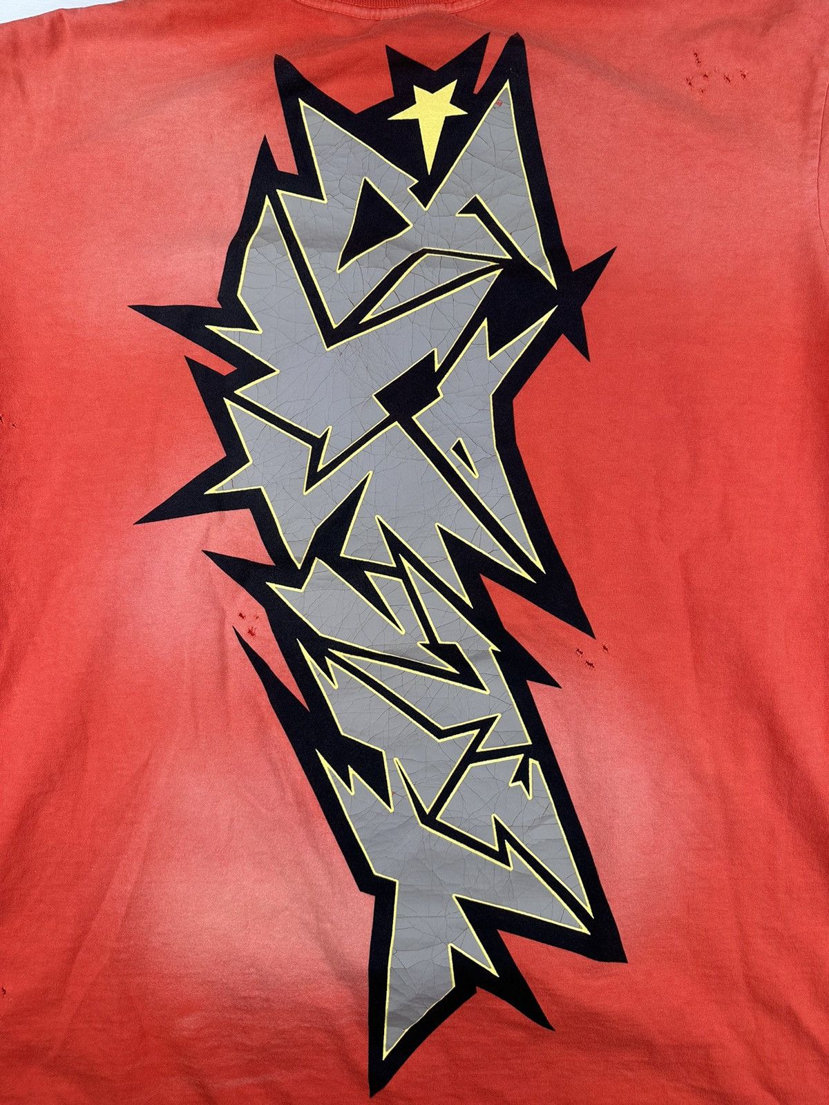 HELLSTAR Hellstar Cracked Print T-shirt Size US XL / EU 56 / 4 - 4 Thumbnail