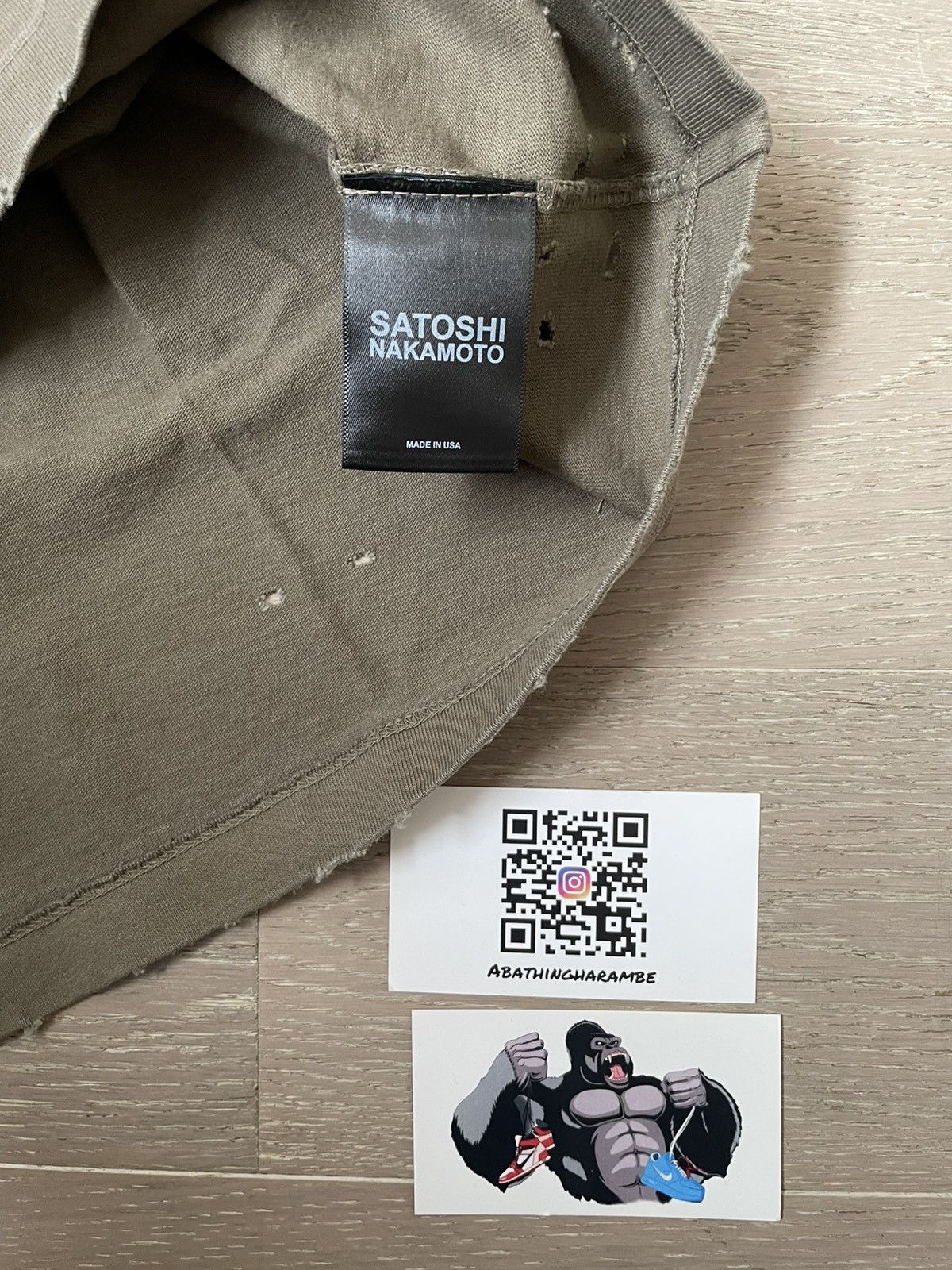 Satoshi Nakamoto Satoshi Nakamoto Chain Stitch Tee Size US L / EU 52-54 / 3 - 4 Thumbnail