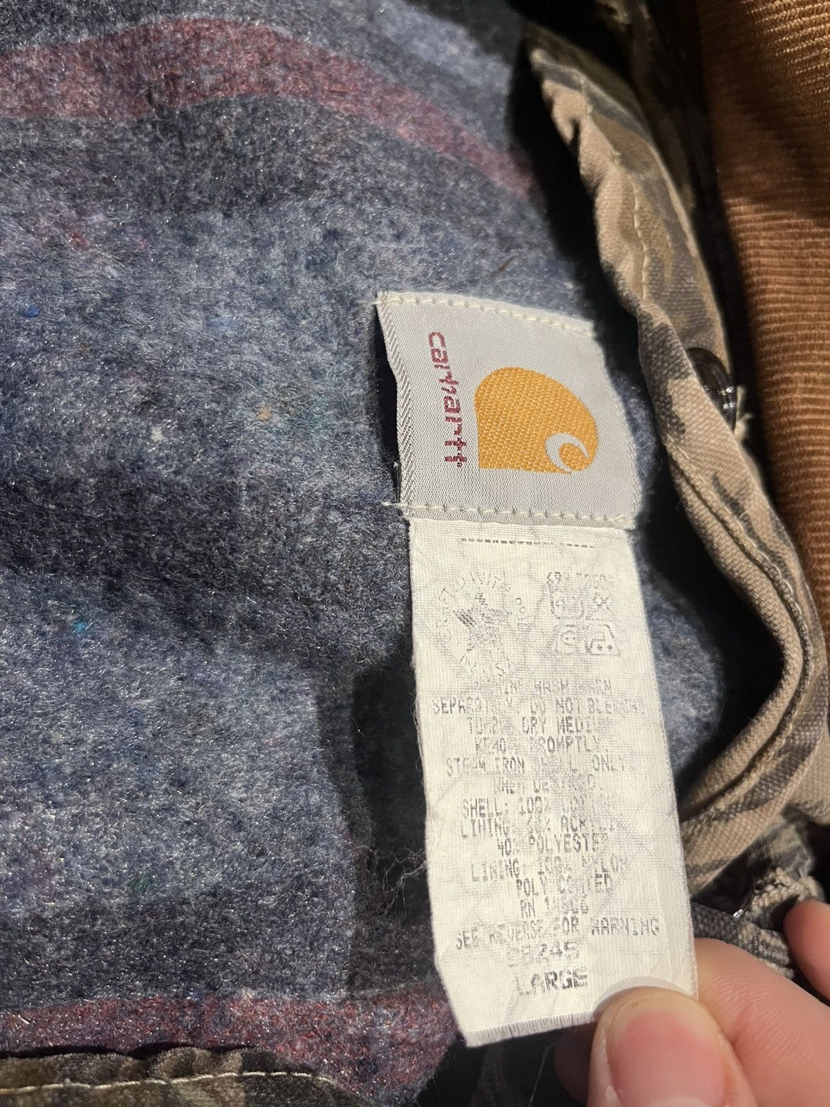 Carhartt Carhartt Mossy Oak CB245 Chore / Hunting Field Camo Jacket Size US L / EU 52-54 / 3 - 12 Thumbnail