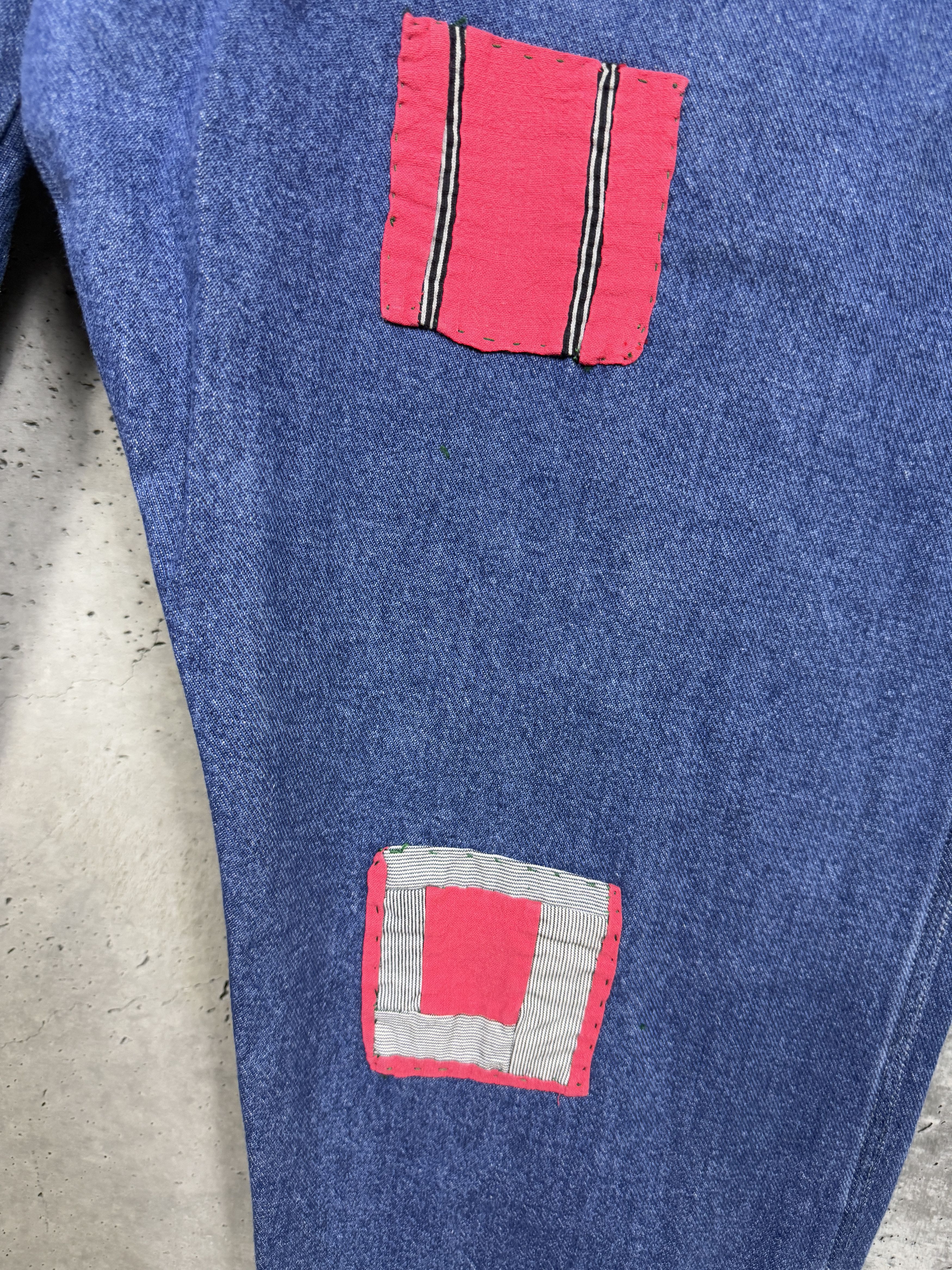 Greg Lauren Greg Lauren x Gees Bend Size 5 Patch Overall Lounge Pants Size US 38 / EU 54 - 8 Thumbnail