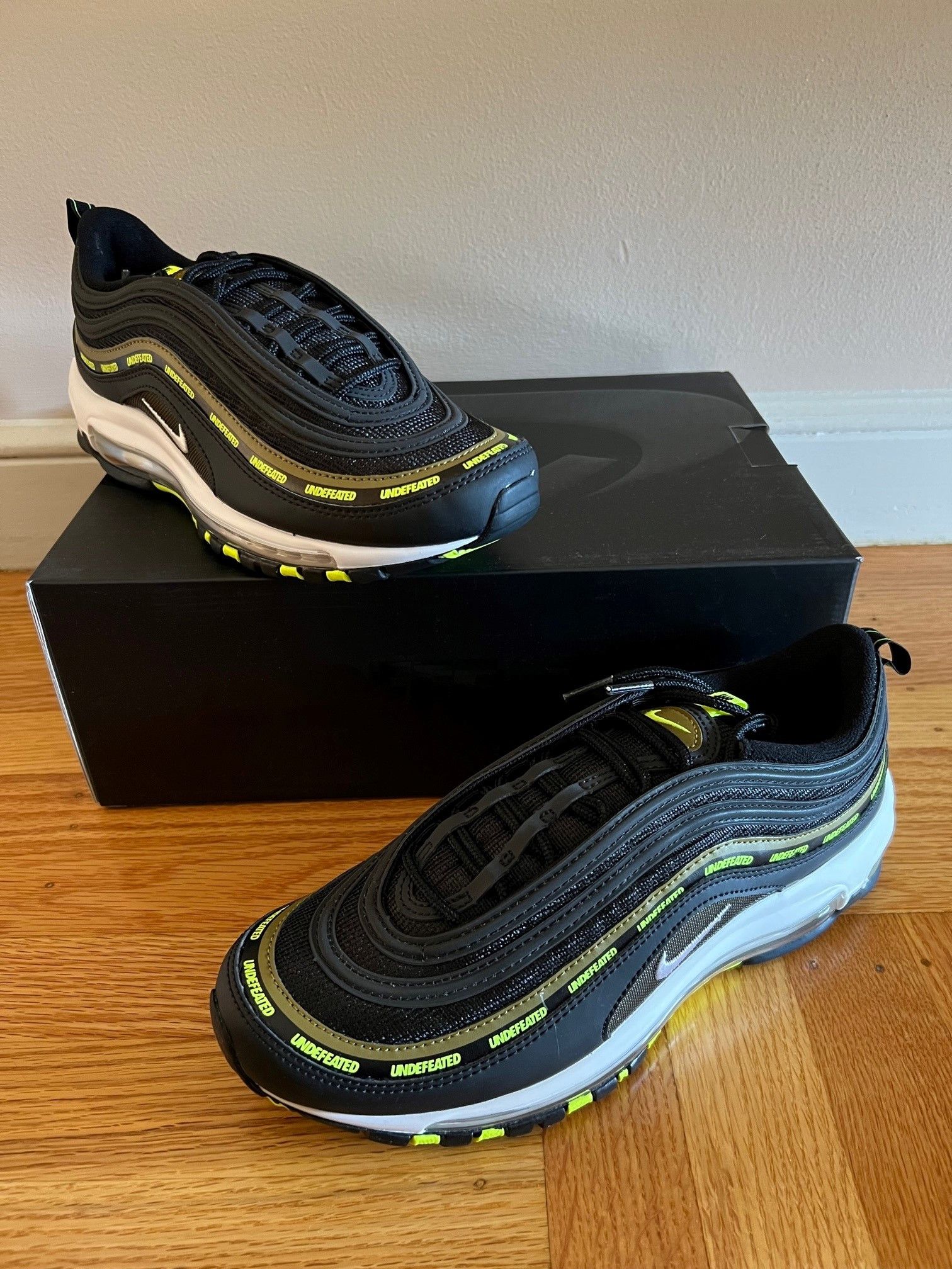 Nike Nike Air Max 97 Undefeated Black Volt Militia Green 3M | Grailed