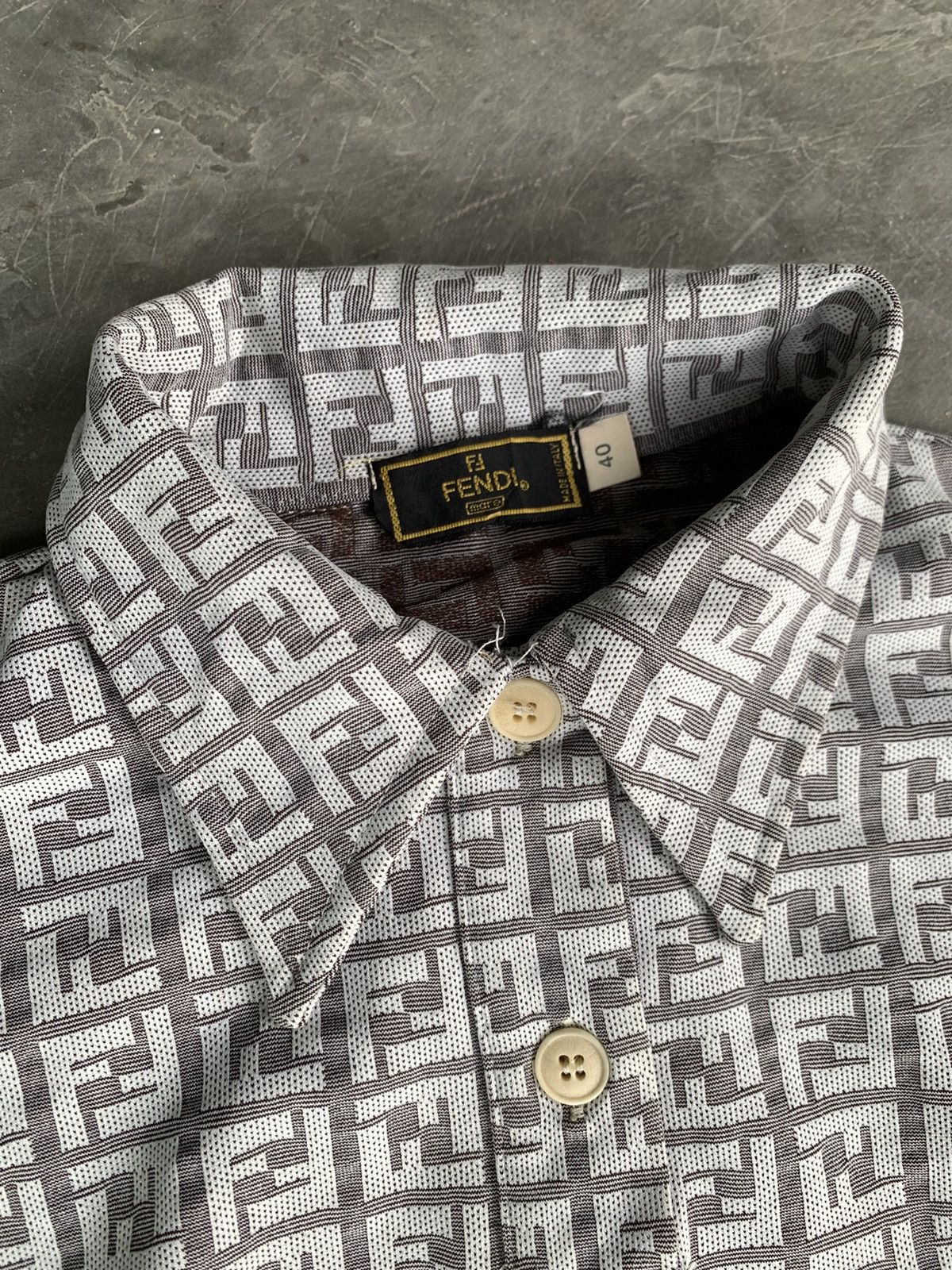 Fendi Fendi jeans zucca pettern polo shirt ladies Size XS / US 0-2 / IT 36-38 - 2 Thumbnail