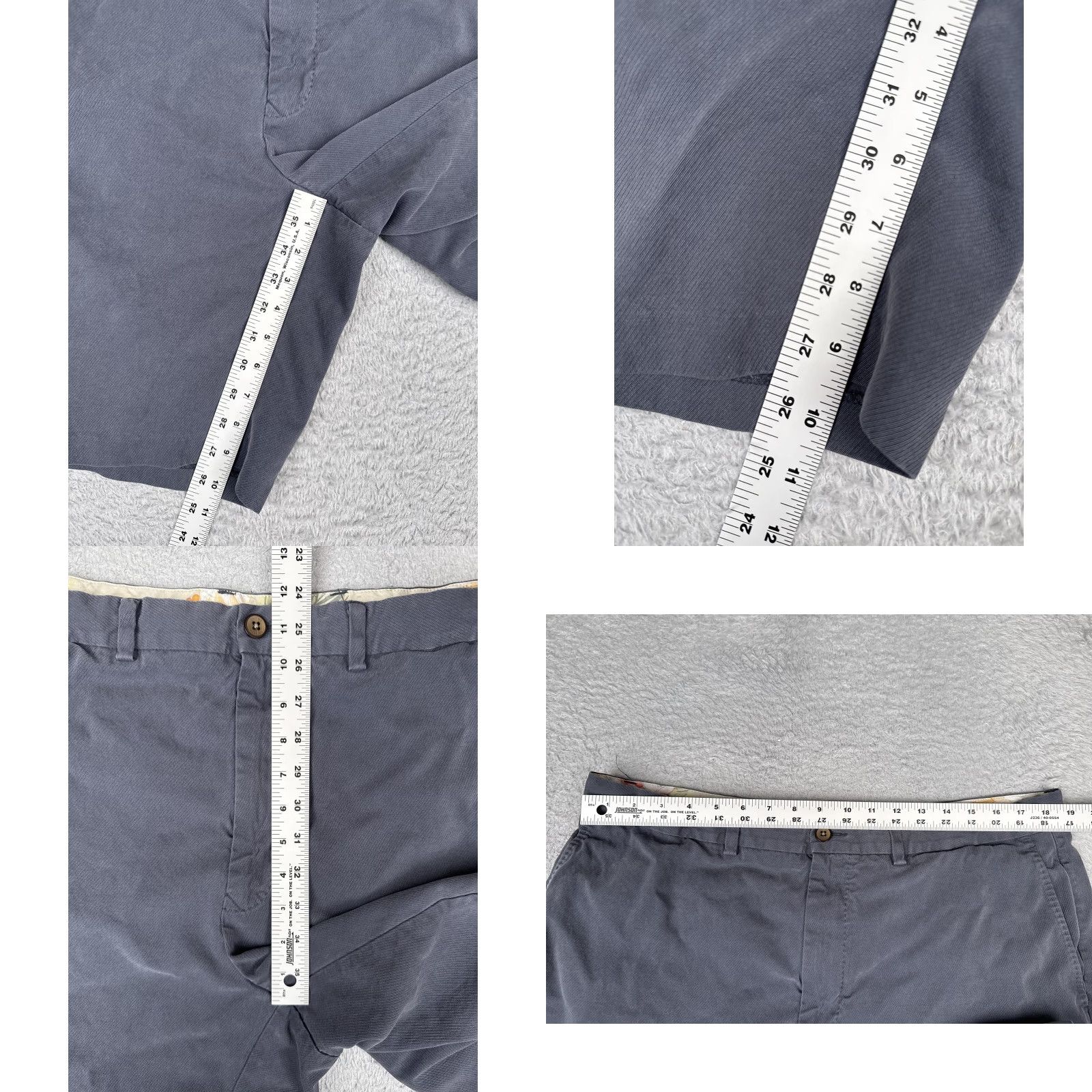 Tommy Bahama Tommy Bahama Shorts Mens 38 Gray Silk Cotton Chino Flat Front 10" Beach Vacation Size US 38 / EU 54 - 8 Thumbnail