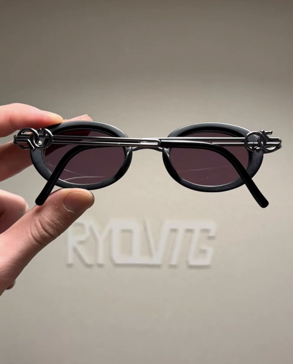 Jean Paul Gaultier Brown Round Frame Sunglasses with Tinted Lenses Size ONE SIZE - 5 Thumbnail