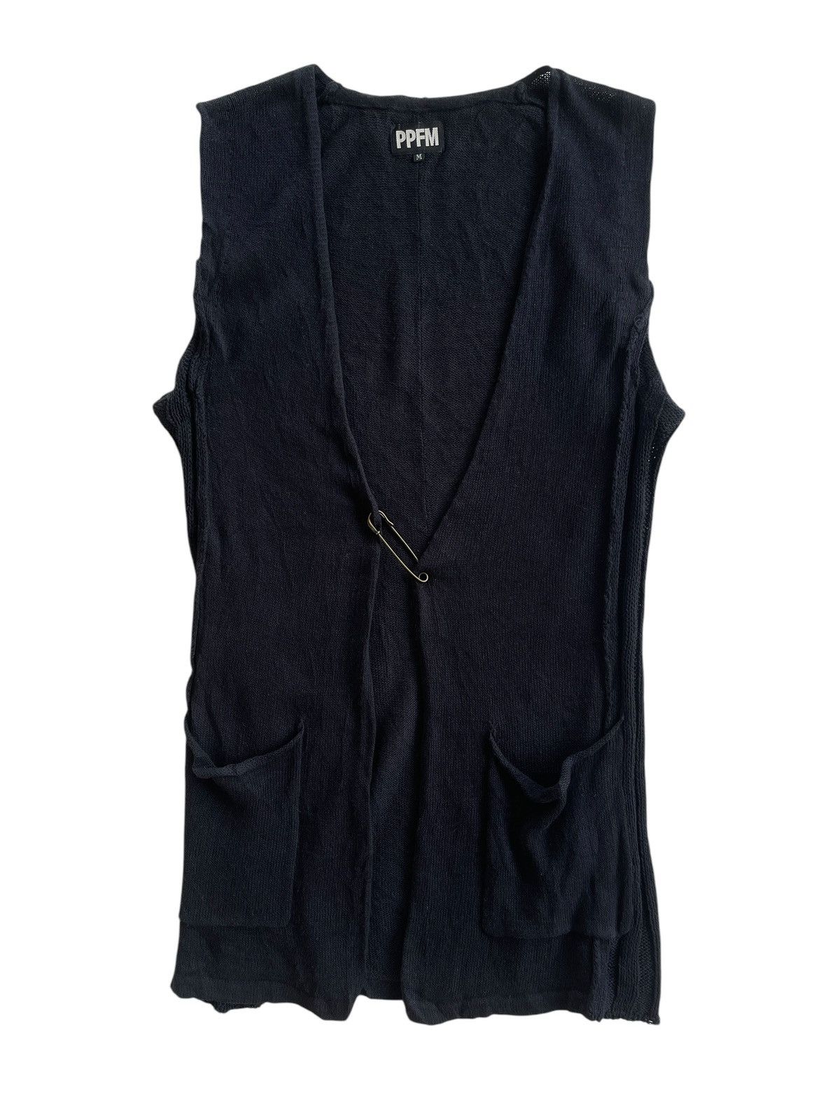 PPFM Safety Pin Sleeveless Cardigan