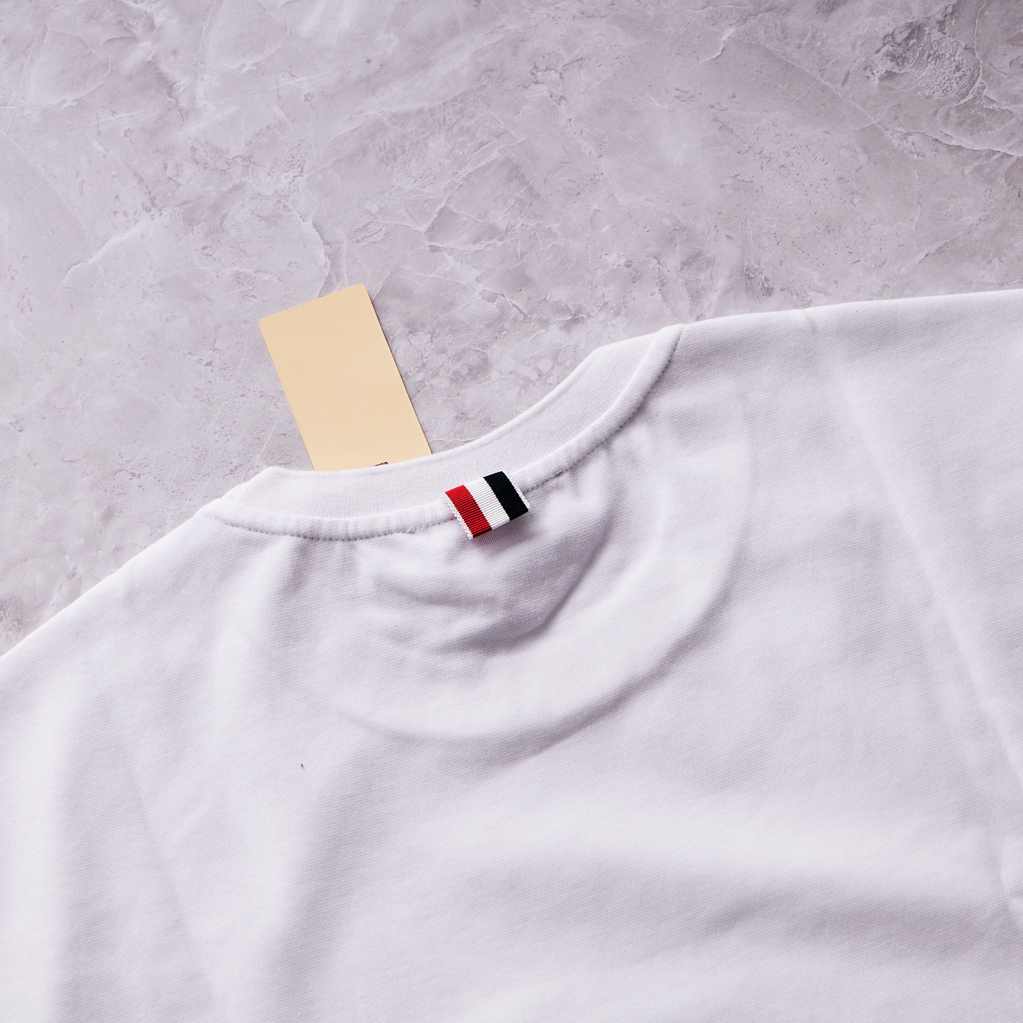 Thom Browne THOM BROWNE Pocket Crew Neck Tee WHITE Size US XL / EU 56 / 4 - 5 Thumbnail