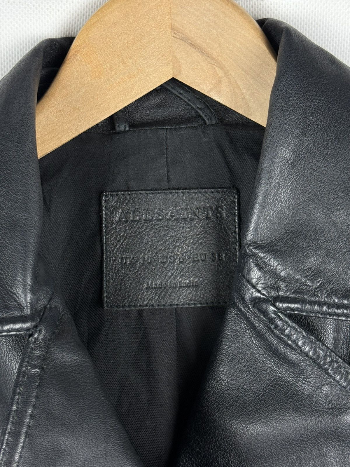 Allsaints Allsaints Catch Biker Ladies Leather Full Zip Jacket Size M / US 6-8 / IT 42-44 - 8 Thumbnail