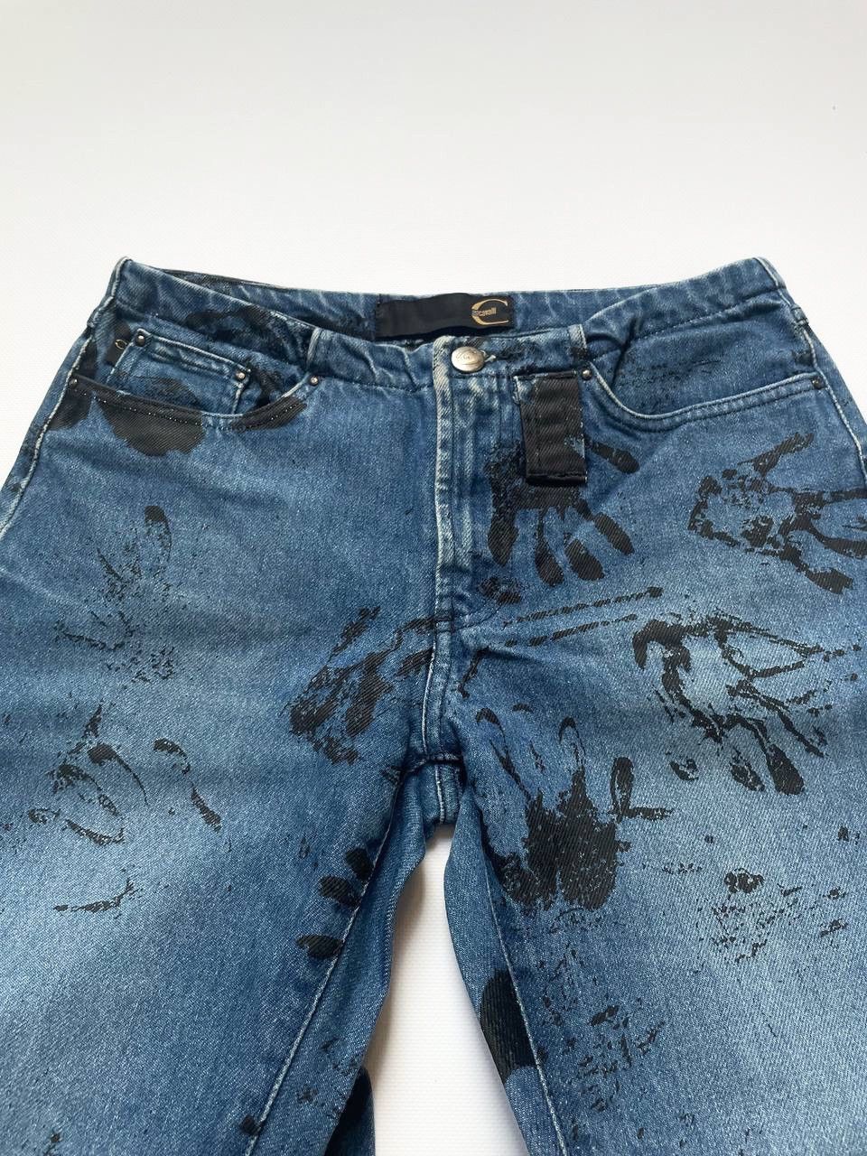 Just Cavalli Just Cavalli handprint painted print graphic denim pants Size 28" / US 6 / IT 42 - 4 Thumbnail