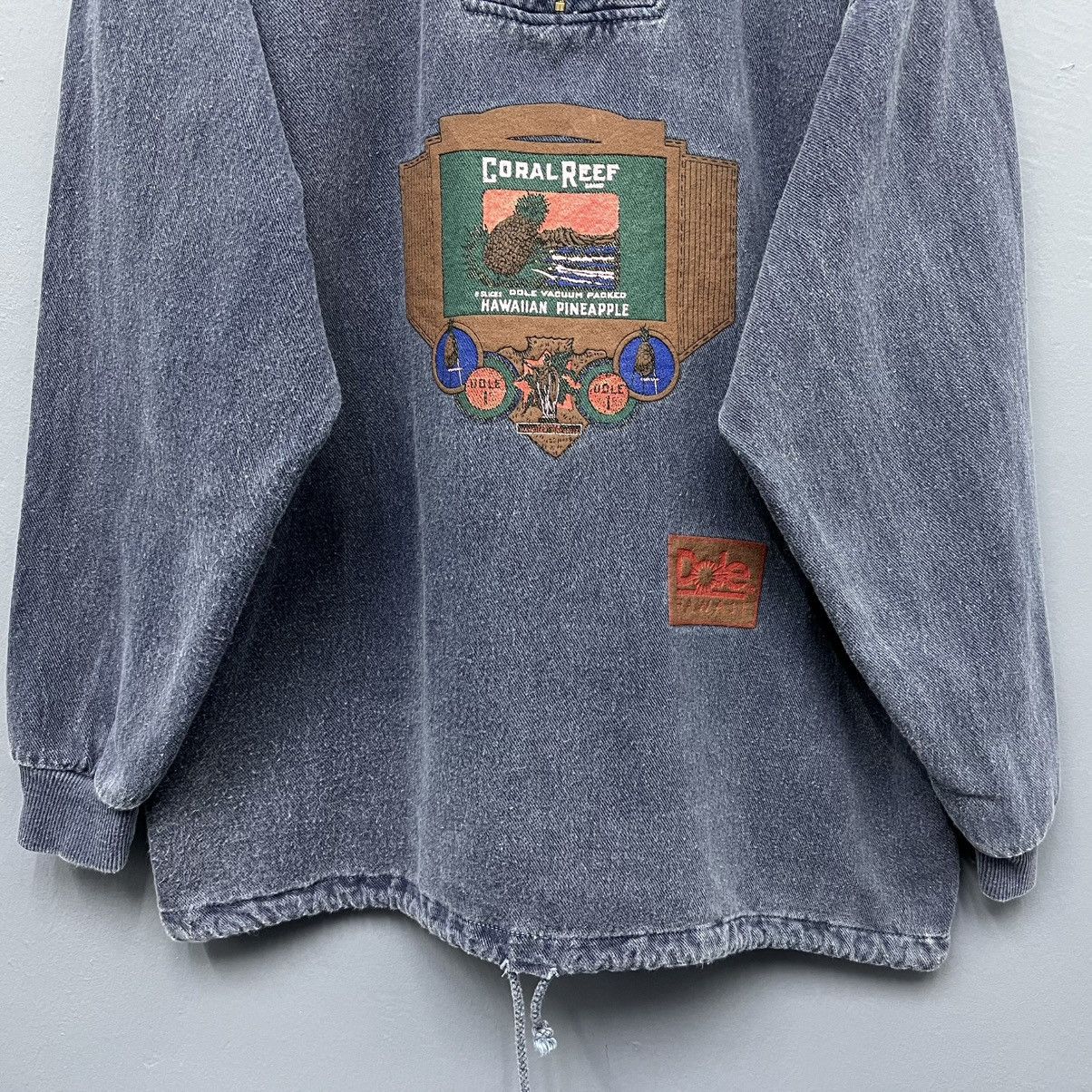 Other Vintage 90s Dole Hawaii Half Zip Sweatshirt Size US XL / EU 56 / 4 - 4 Thumbnail