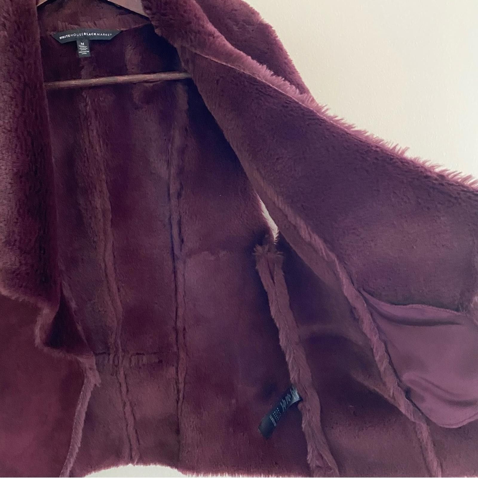 Other WHMB Shearling Vest in Cabernet Faux Suede and Faux Fur Size M / US 6-8 / IT 42-44 - 4 Thumbnail