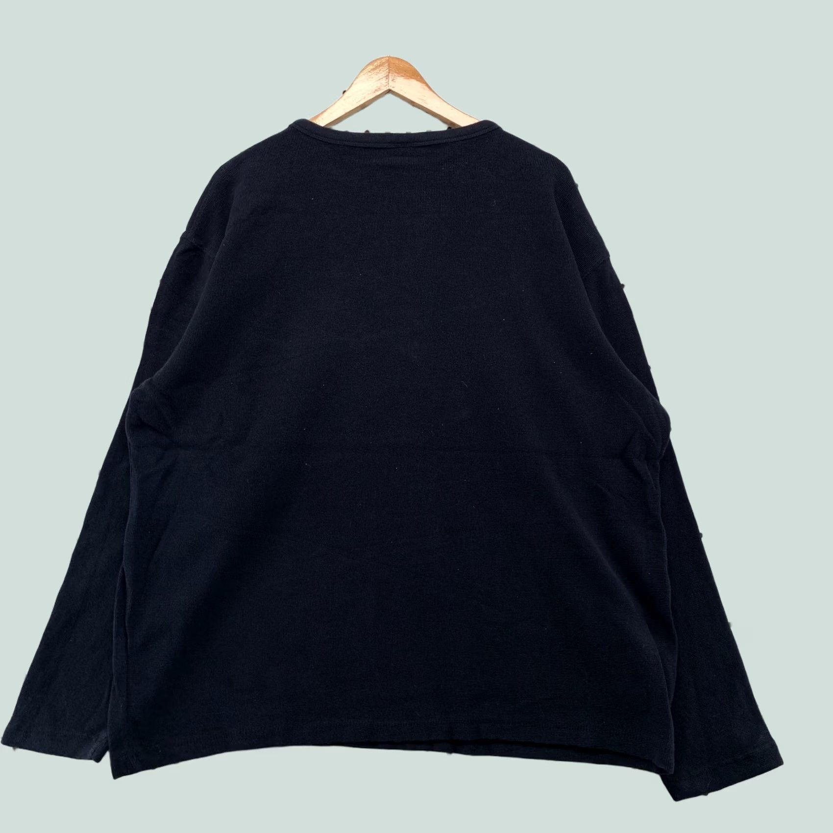 Old Navy Vintage Old Navy Sweater Mens XL Navy Blue Striped Long Sleeve Crew Neck Pullover Punk Winter Casual Boys Mens Size US XL / EU 56 / 4 - 1 Thumbnail